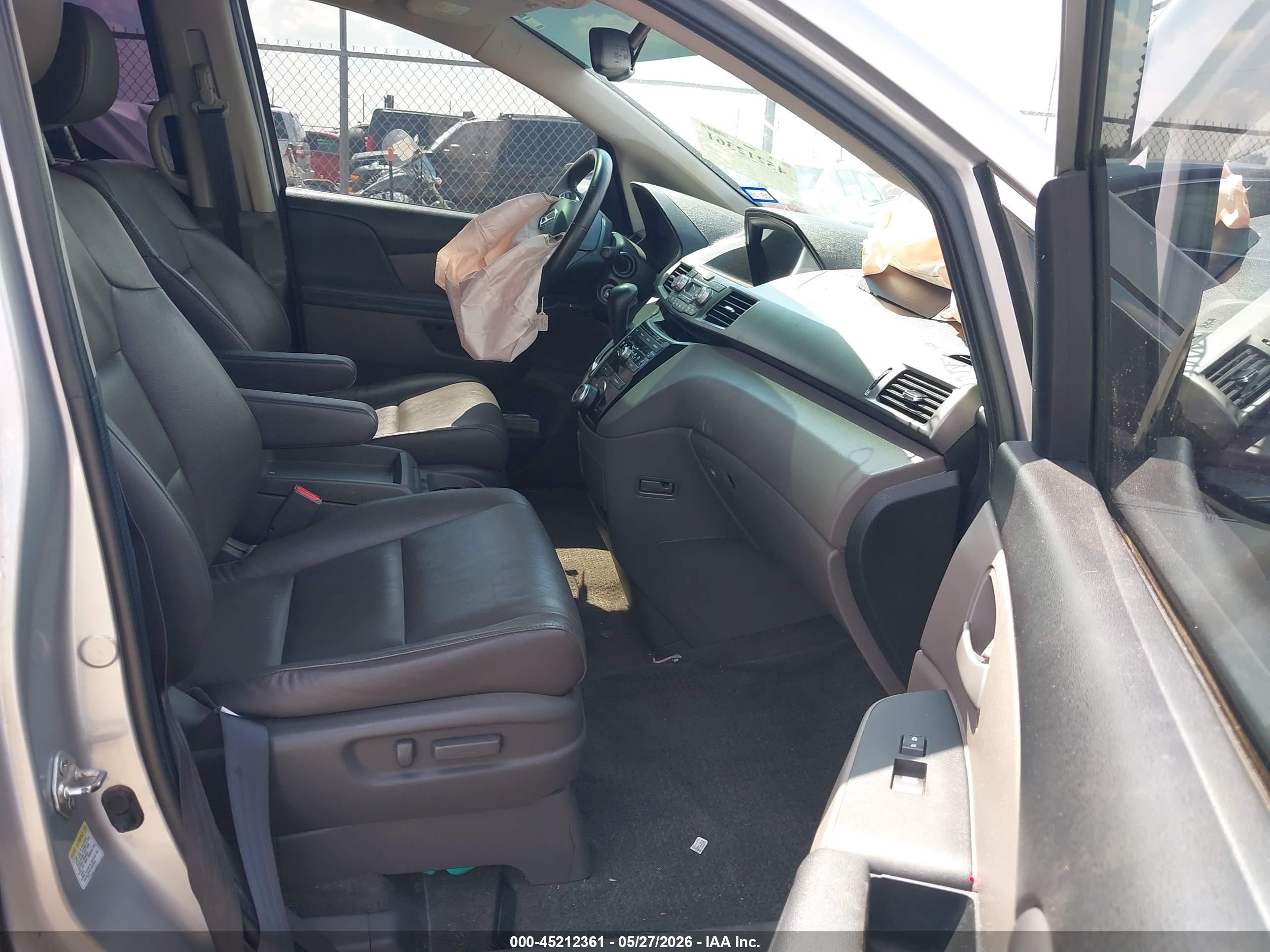 2013 Honda Odyssey Ex-l Silver vin: 5FNRL5H62DB078274