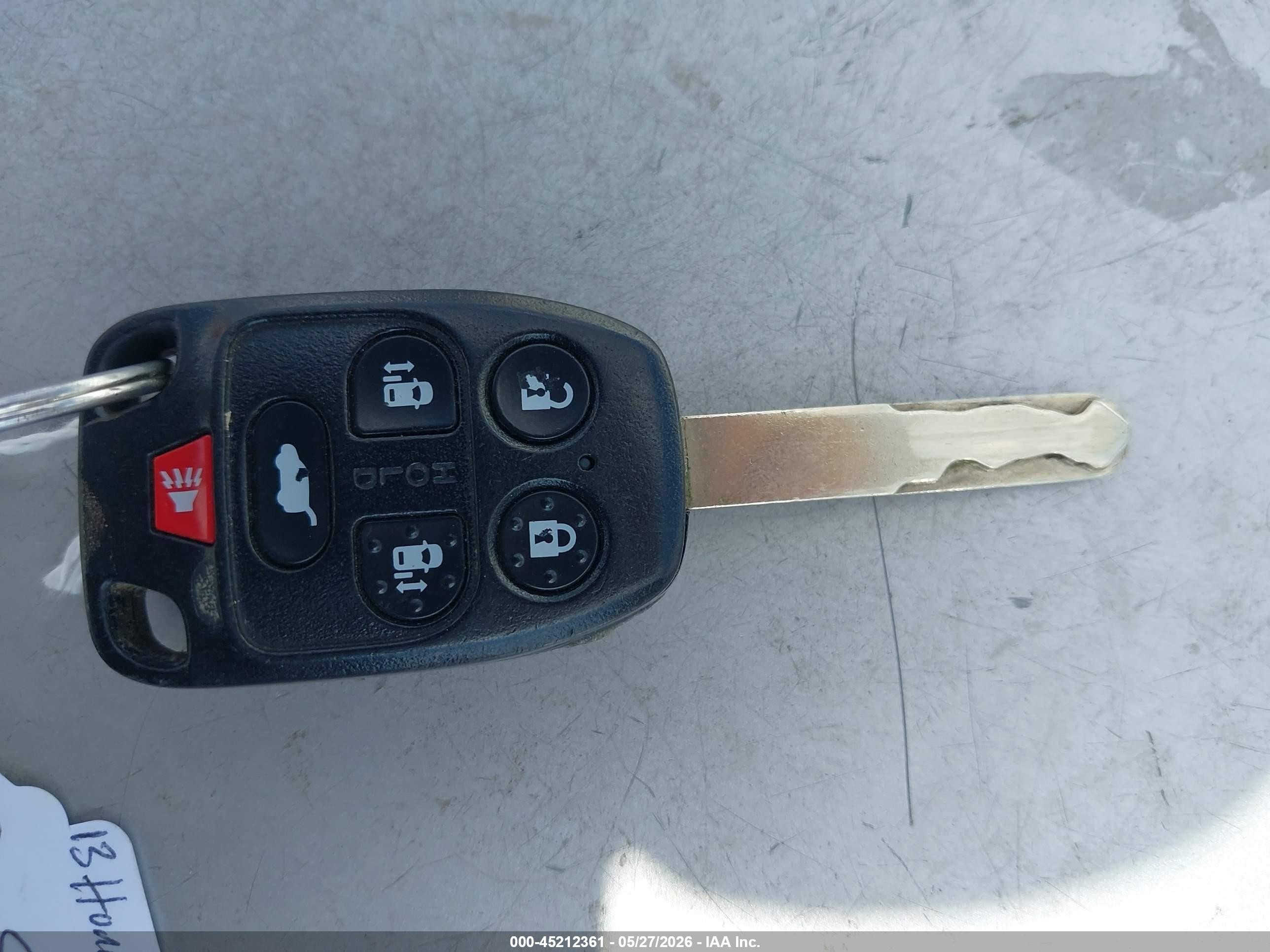 2013 Honda Odyssey Ex-l Silver vin: 5FNRL5H62DB078274