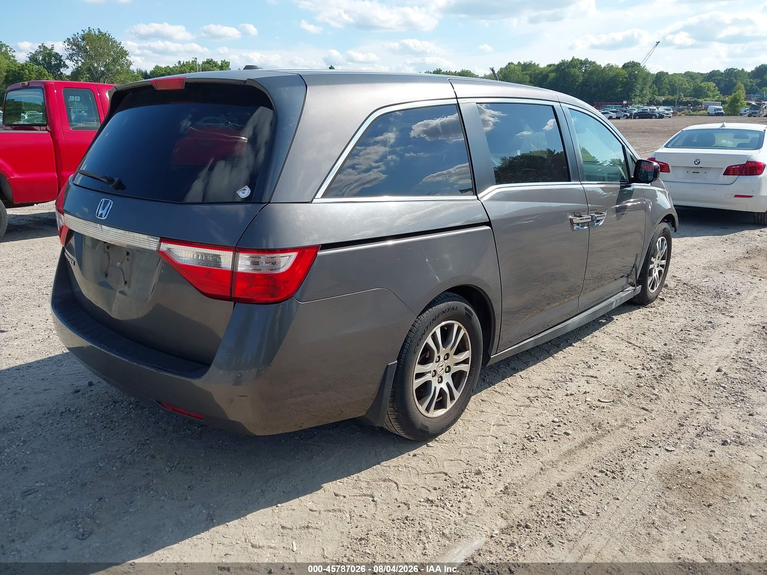 2013 Honda Odyssey Ex-l Серый vin: 5FNRL5H62DB081837