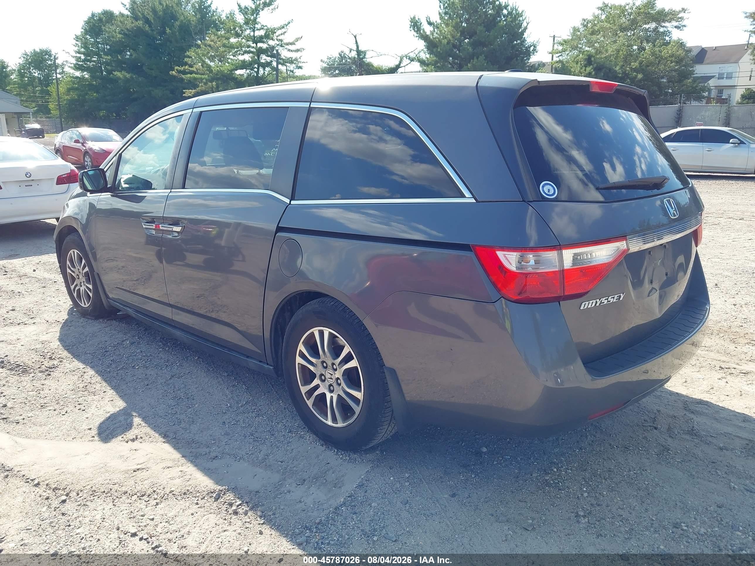 2013 Honda Odyssey Ex-l Серый vin: 5FNRL5H62DB081837