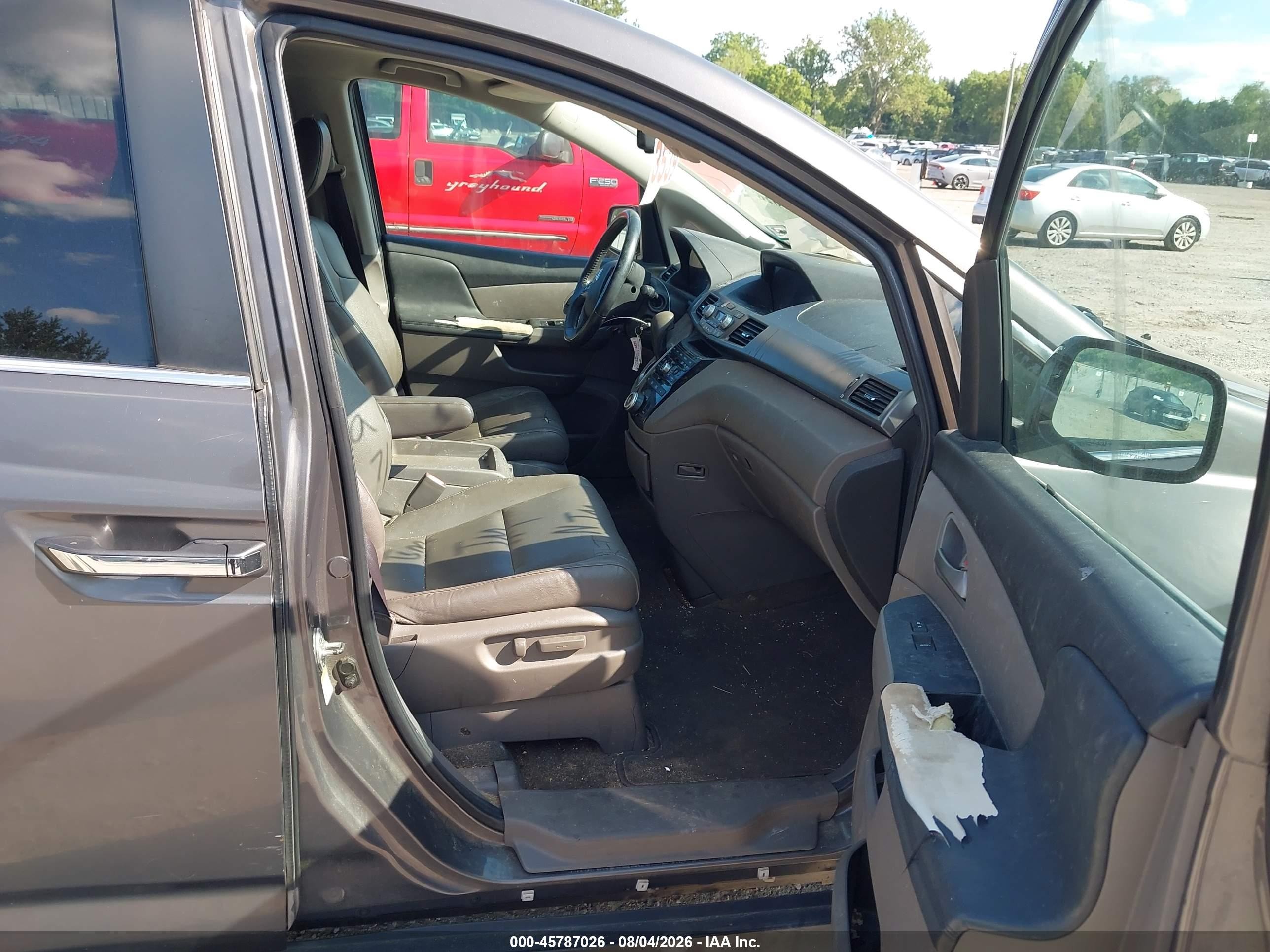 2013 Honda Odyssey Ex-l Серый vin: 5FNRL5H62DB081837