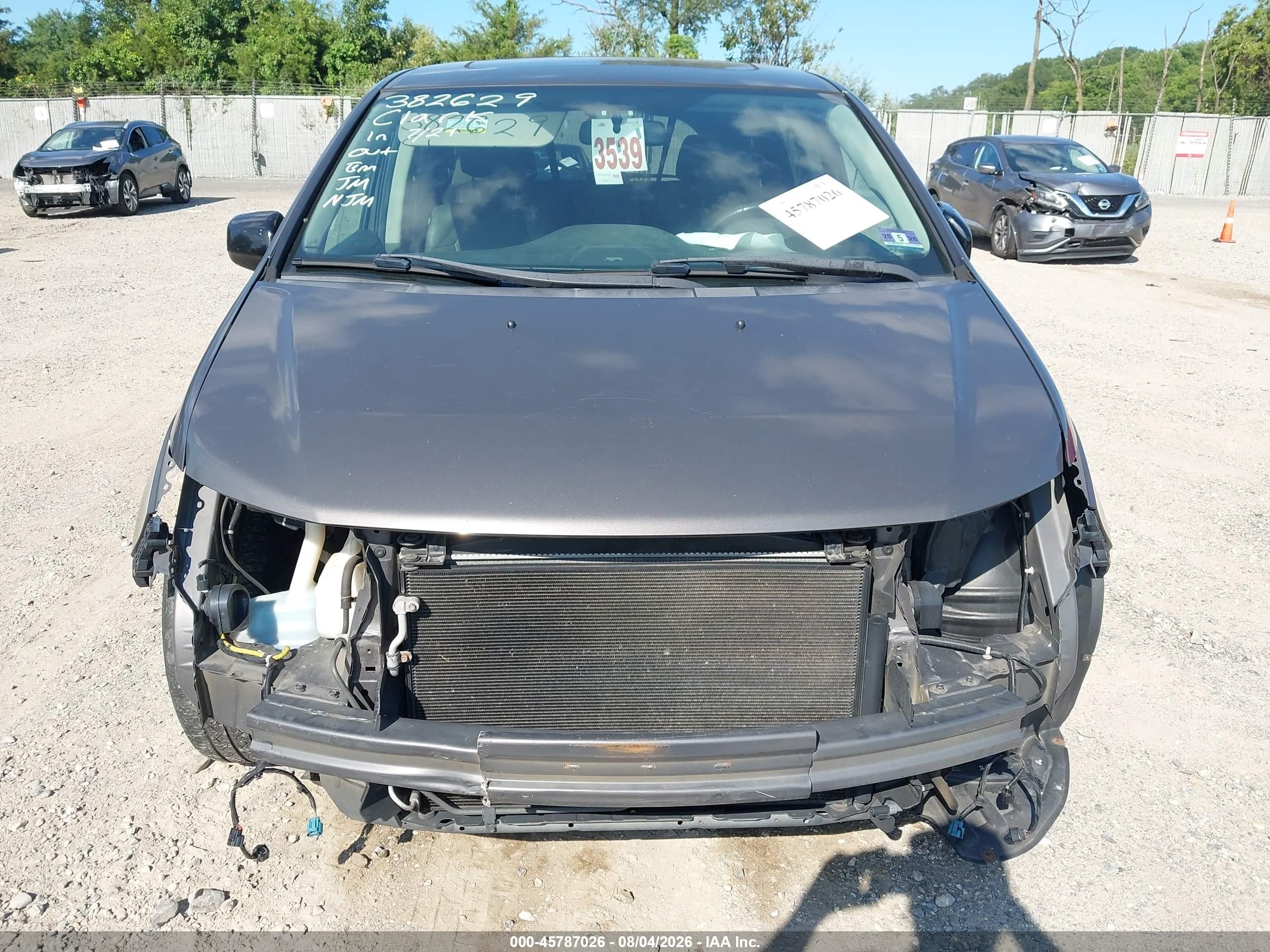 2013 Honda Odyssey Ex-l Серый vin: 5FNRL5H62DB081837