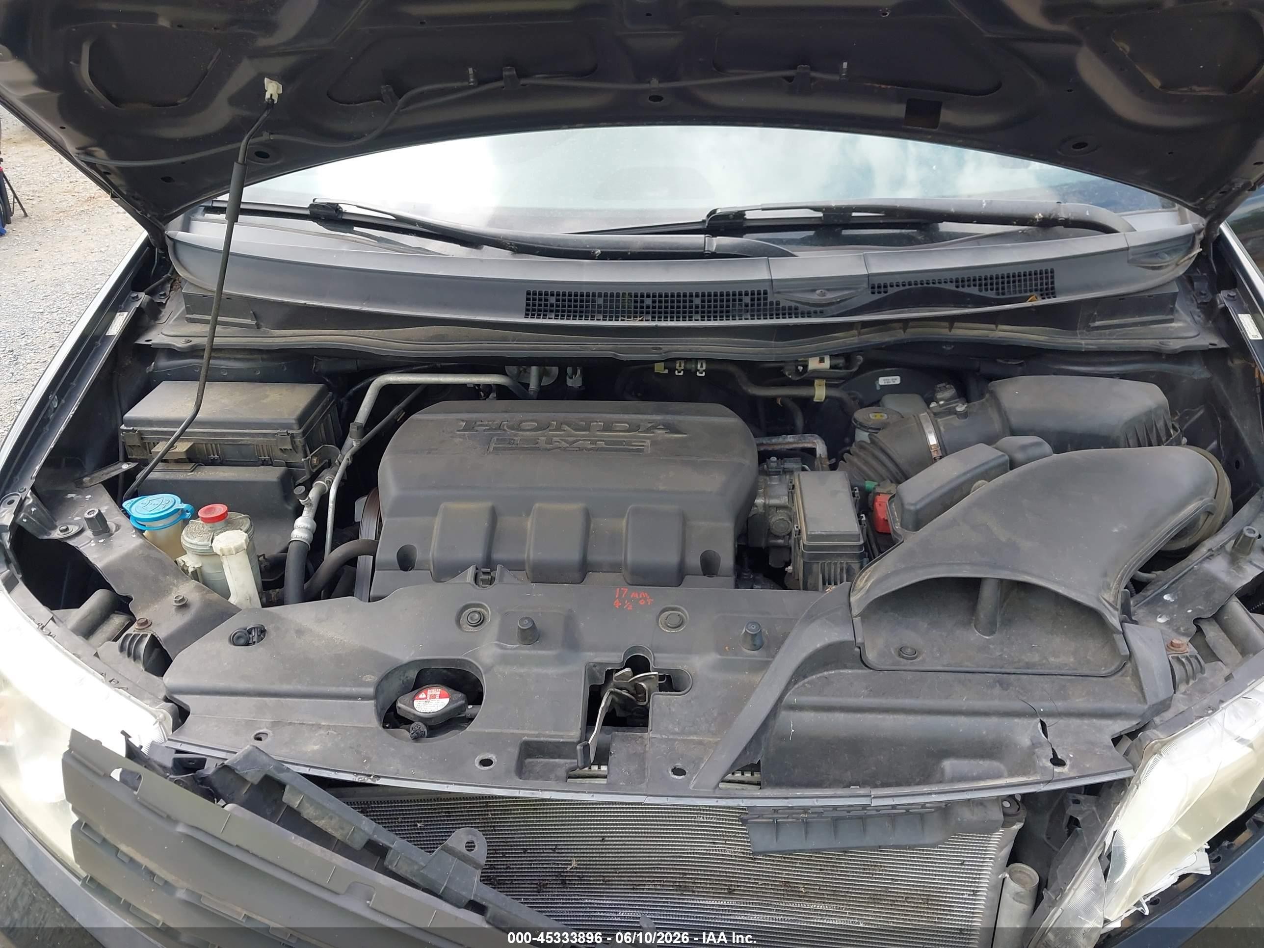 2013 Honda Odyssey Ex-l Черный vin: 5FNRL5H62DB086827