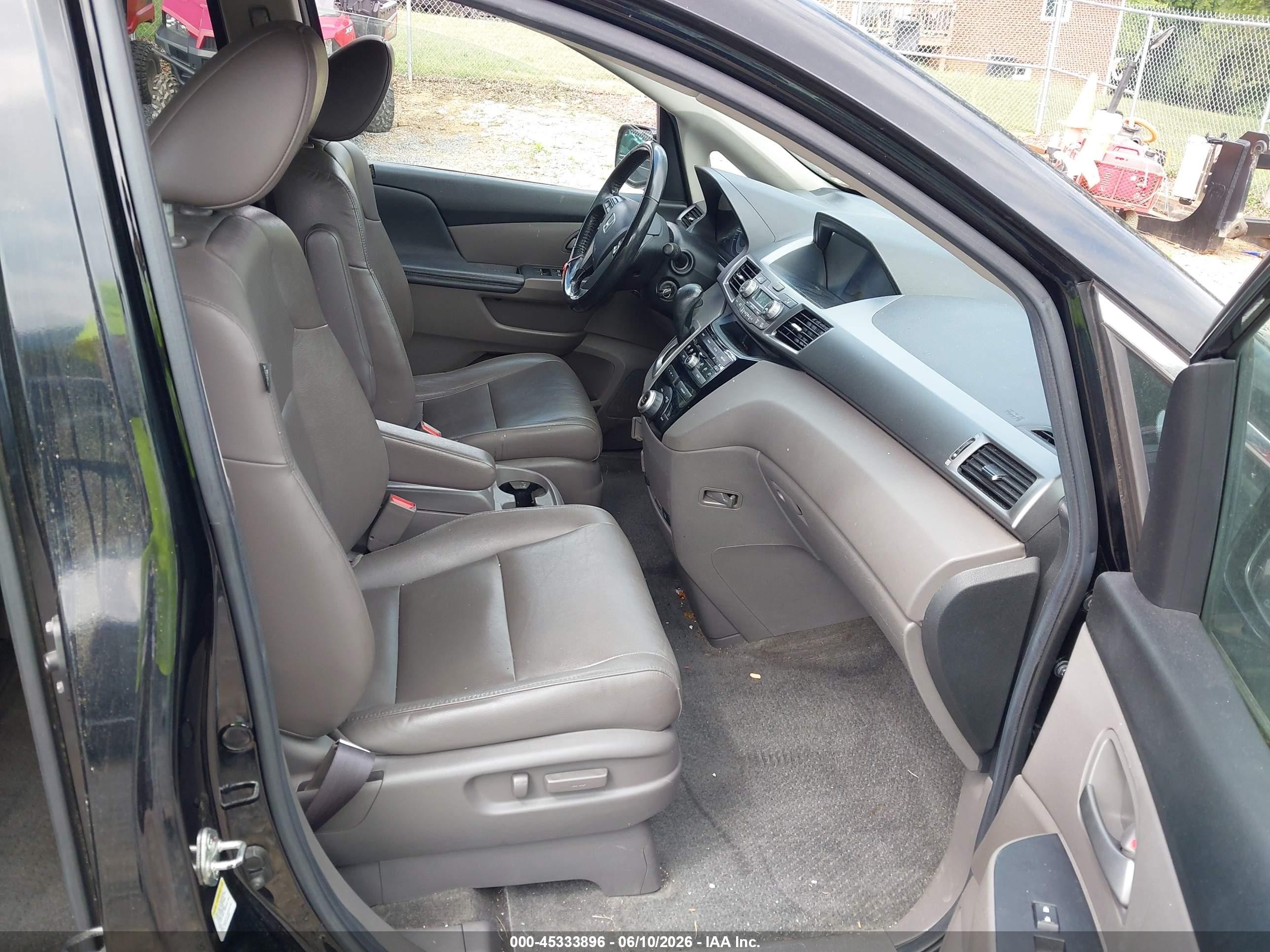 2013 Honda Odyssey Ex-l Черный vin: 5FNRL5H62DB086827