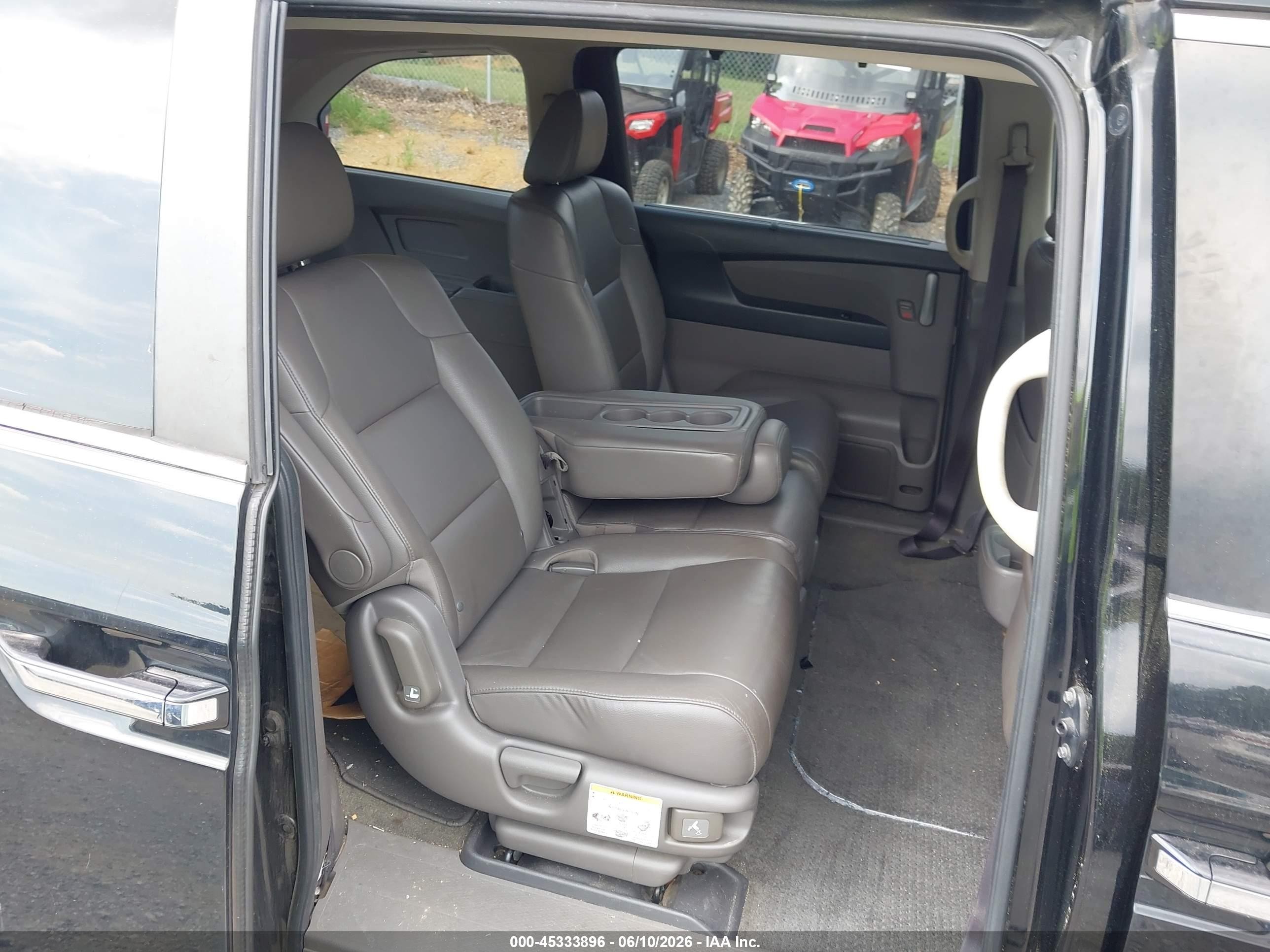2013 Honda Odyssey Ex-l Черный vin: 5FNRL5H62DB086827