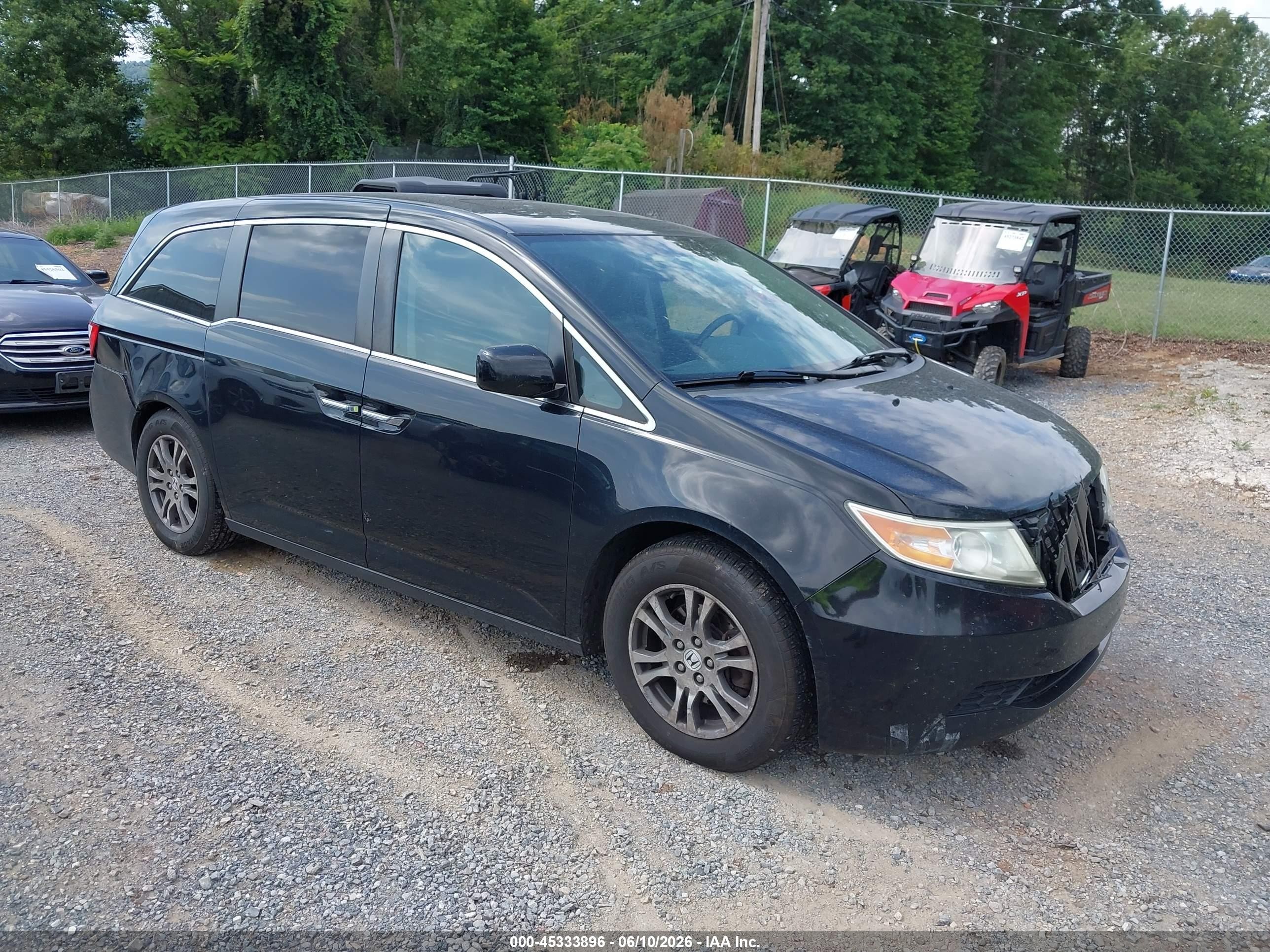 2013 Honda Odyssey Ex-l Черный vin: 5FNRL5H62DB086827