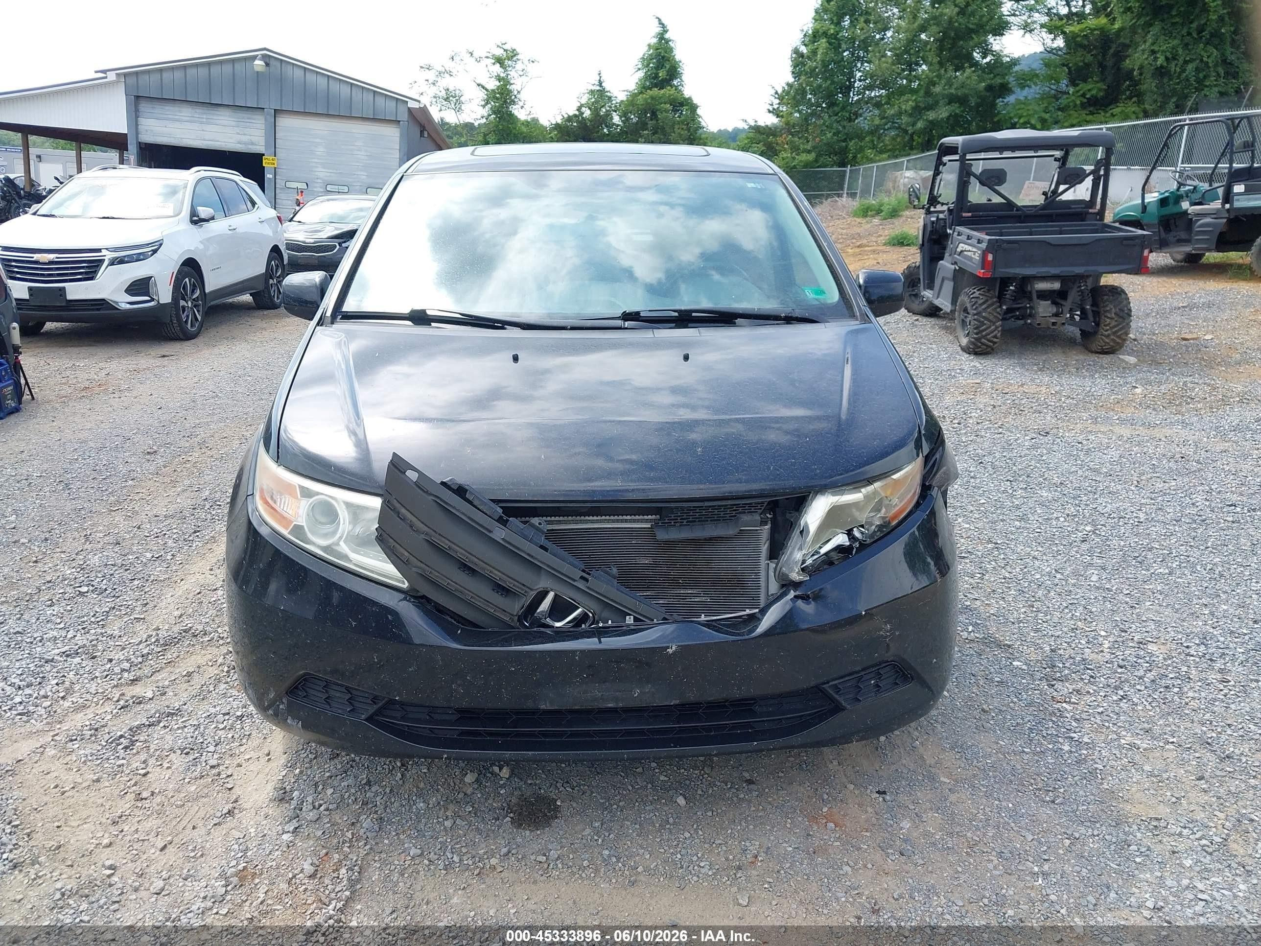 2013 Honda Odyssey Ex-l Черный vin: 5FNRL5H62DB086827