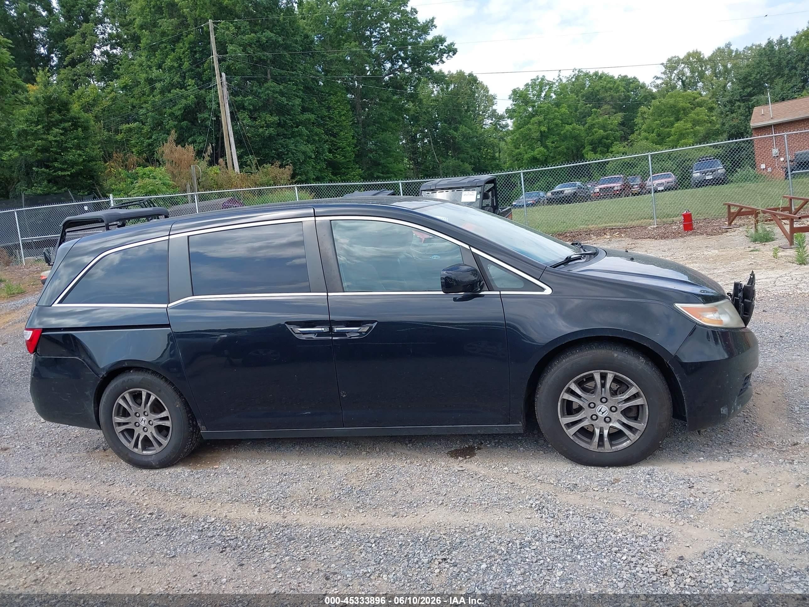 2013 Honda Odyssey Ex-l Черный vin: 5FNRL5H62DB086827