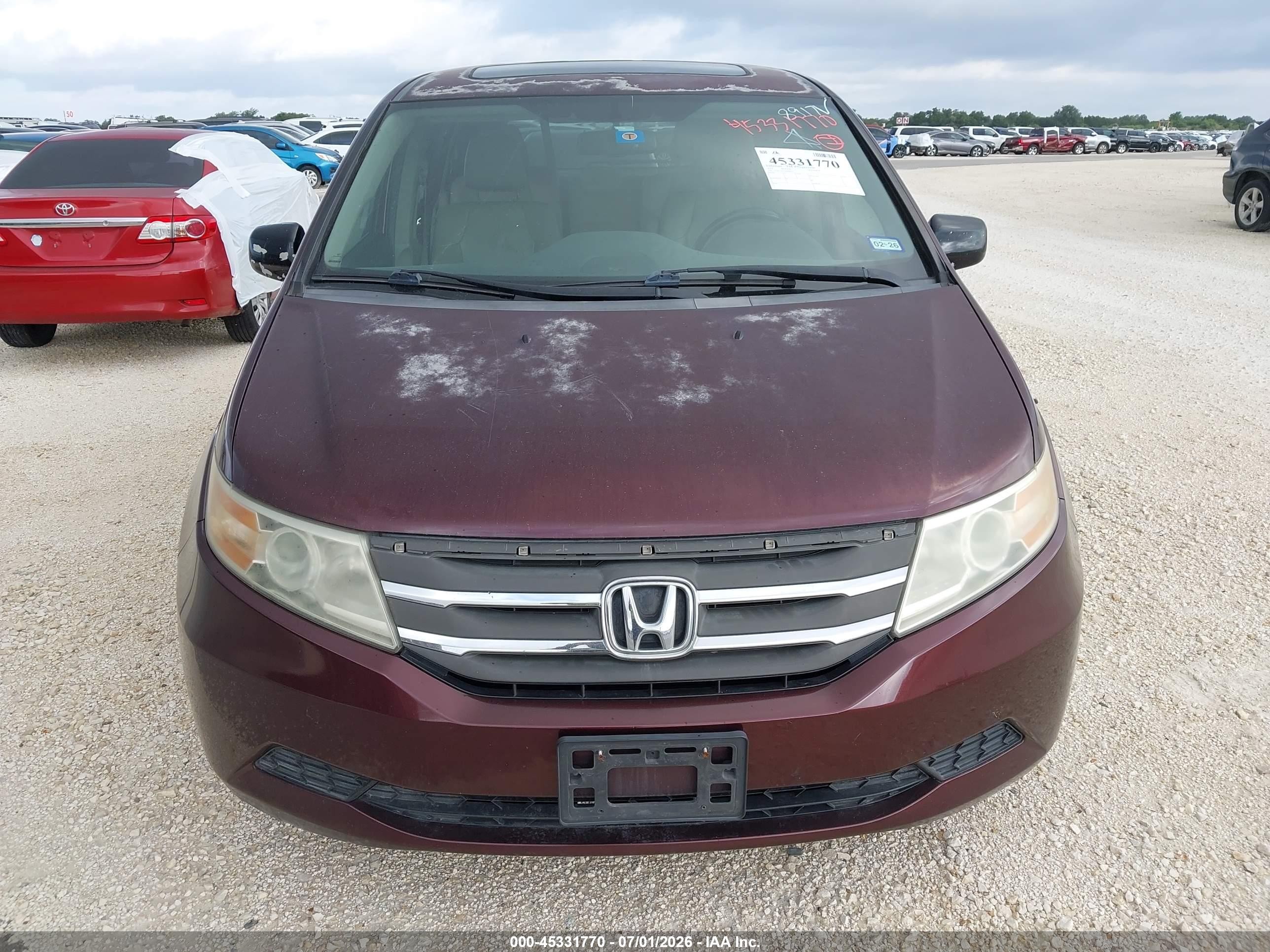2013 Honda Odyssey Ex-l Purple vin: 5FNRL5H62DB088917