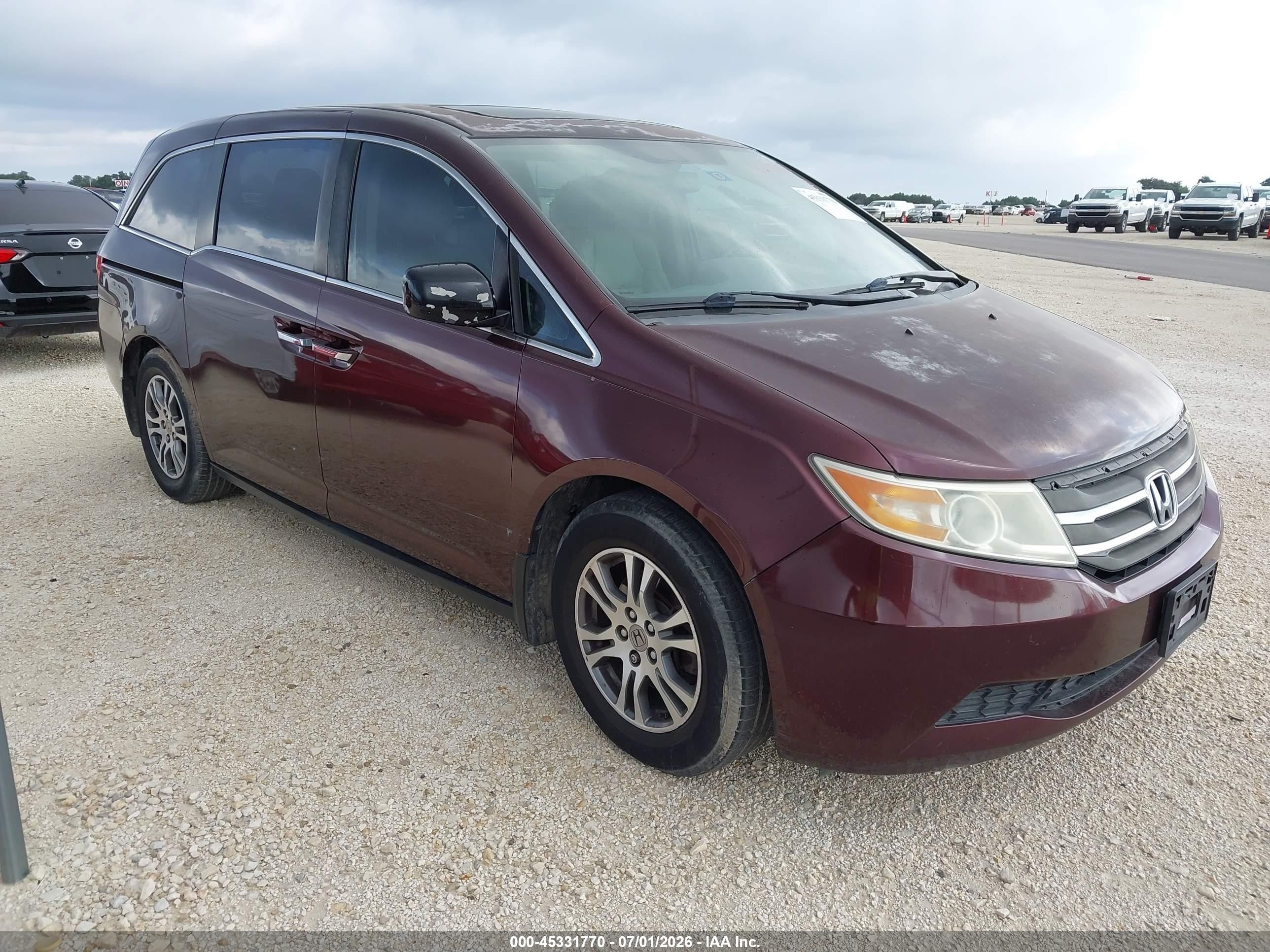 2013 Honda Odyssey Ex-l Purple vin: 5FNRL5H62DB088917