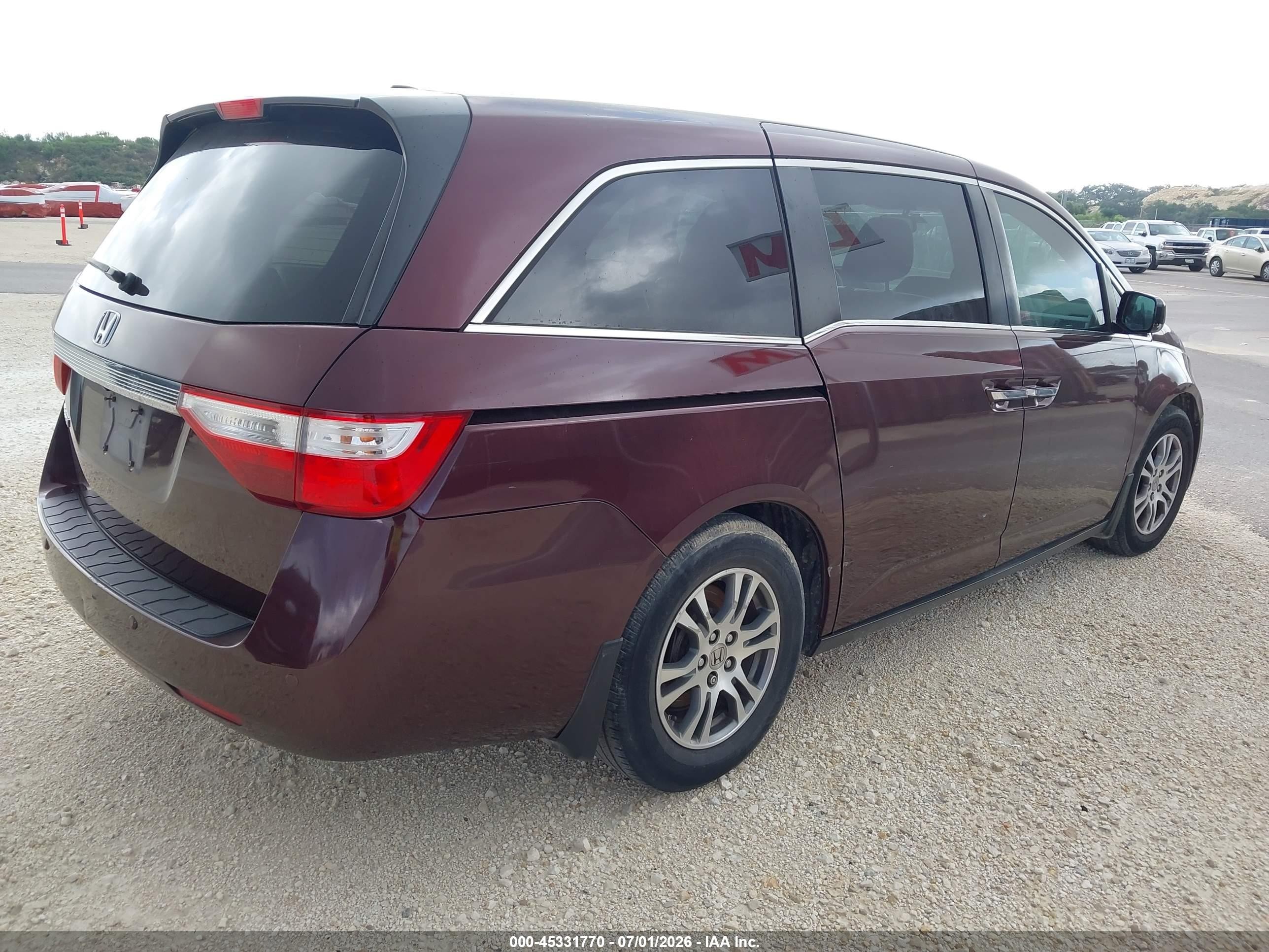 2013 Honda Odyssey Ex-l Purple vin: 5FNRL5H62DB088917