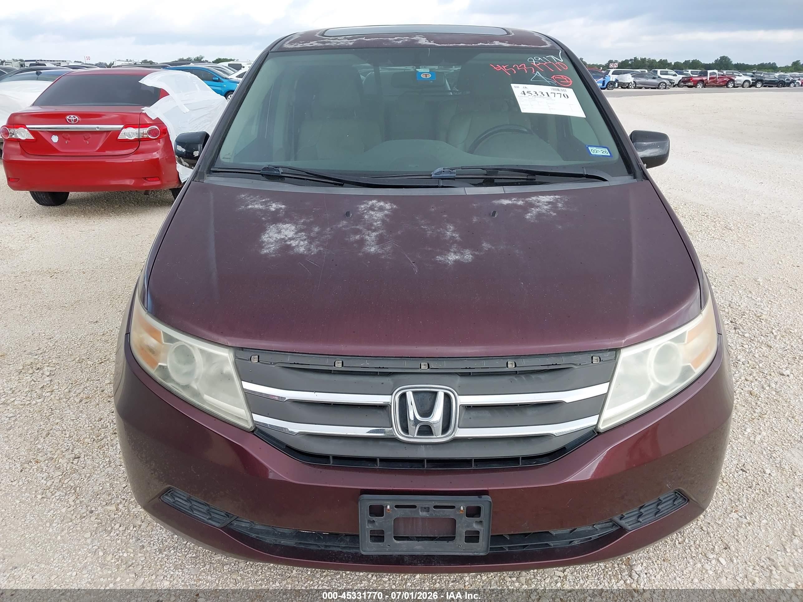2013 Honda Odyssey Ex-l Purple vin: 5FNRL5H62DB088917