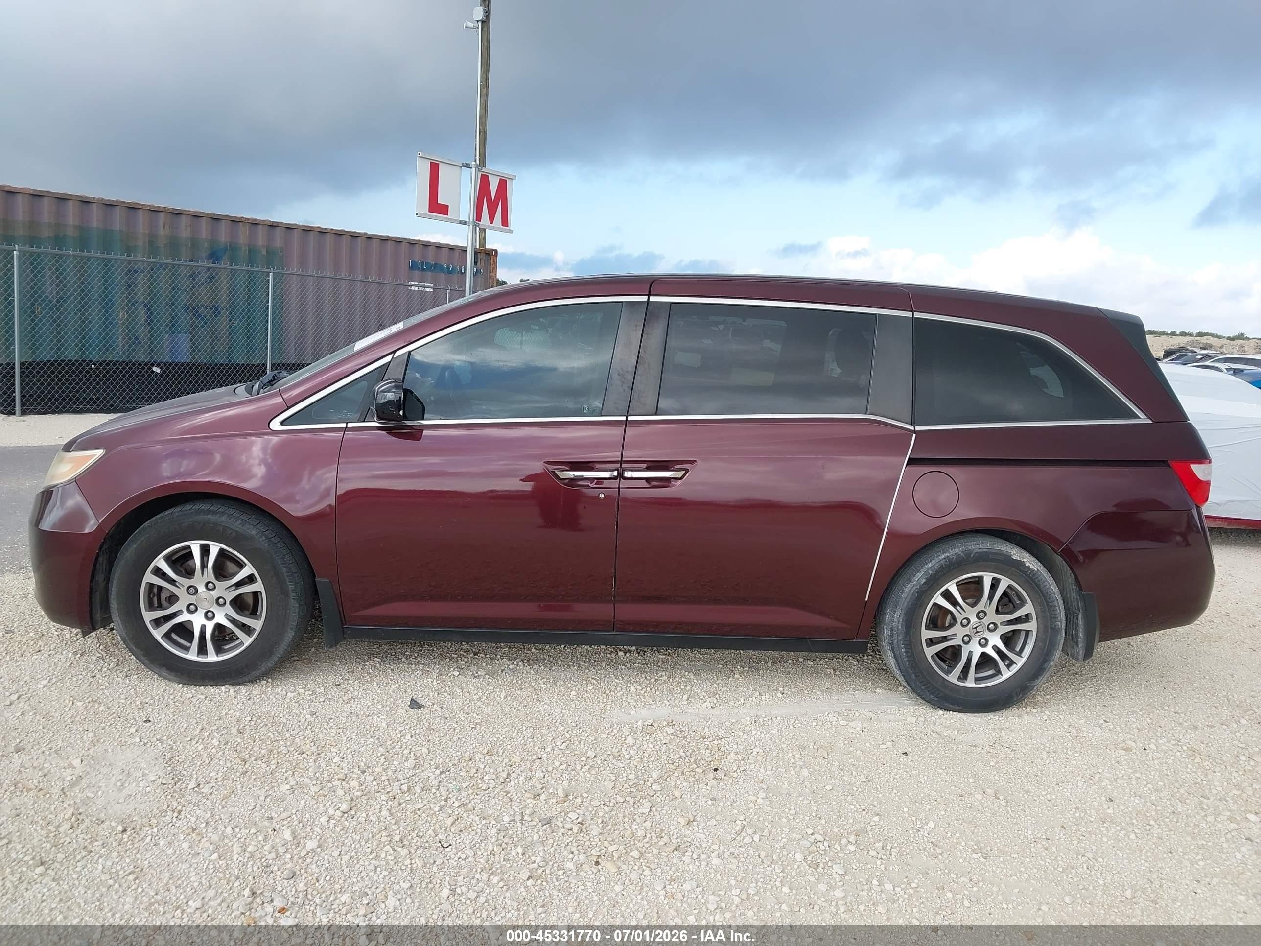 2013 Honda Odyssey Ex-l Purple vin: 5FNRL5H62DB088917