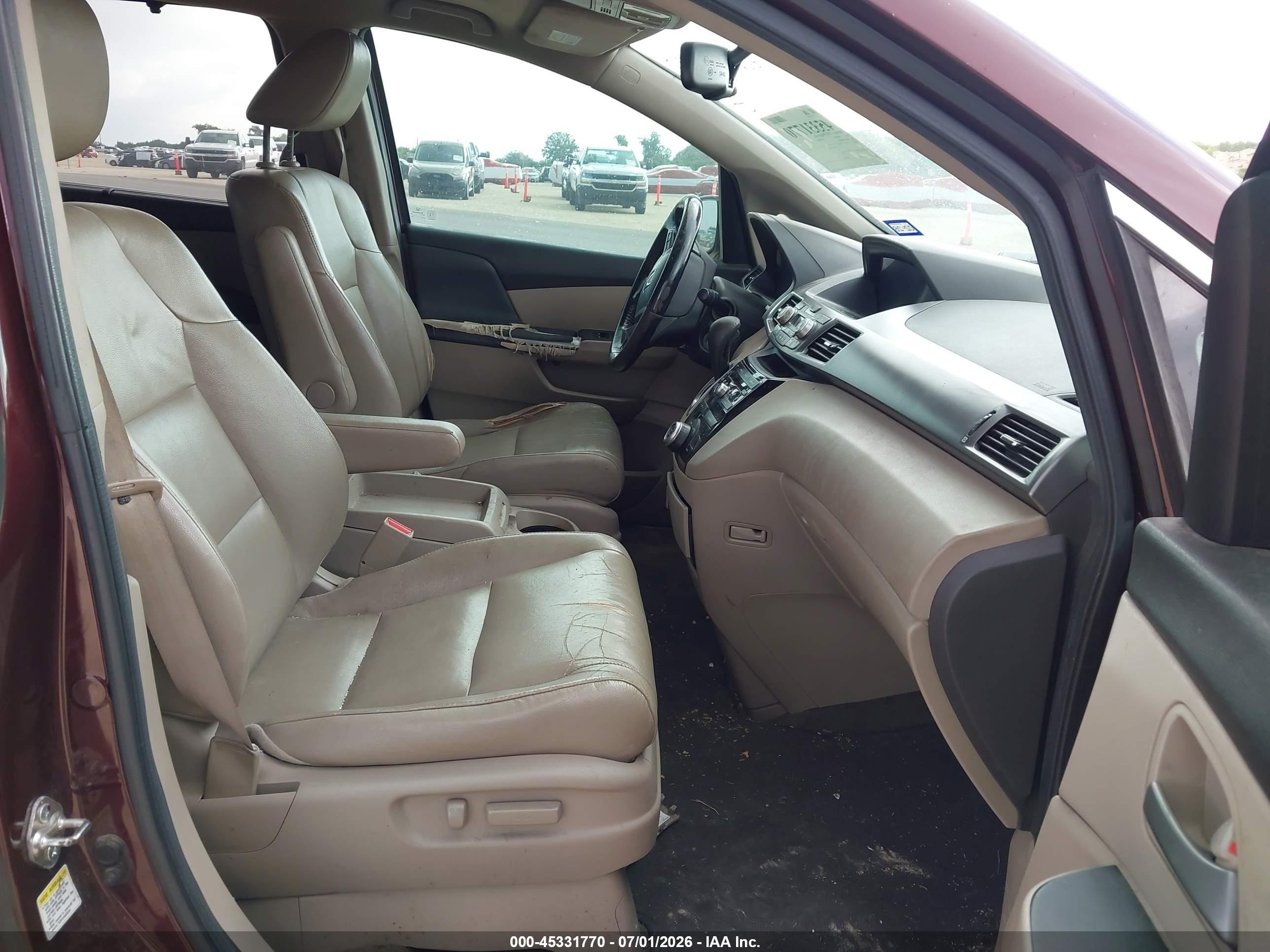 2013 Honda Odyssey Ex-l Purple vin: 5FNRL5H62DB088917