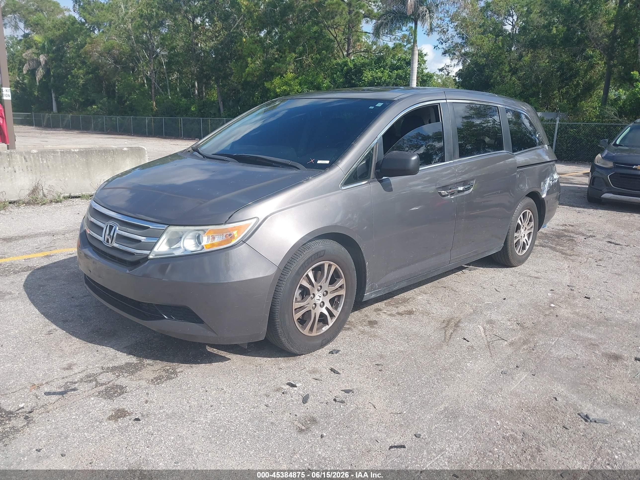 2013 Honda Odyssey Ex-l Brown vin: 5FNRL5H62DB091042