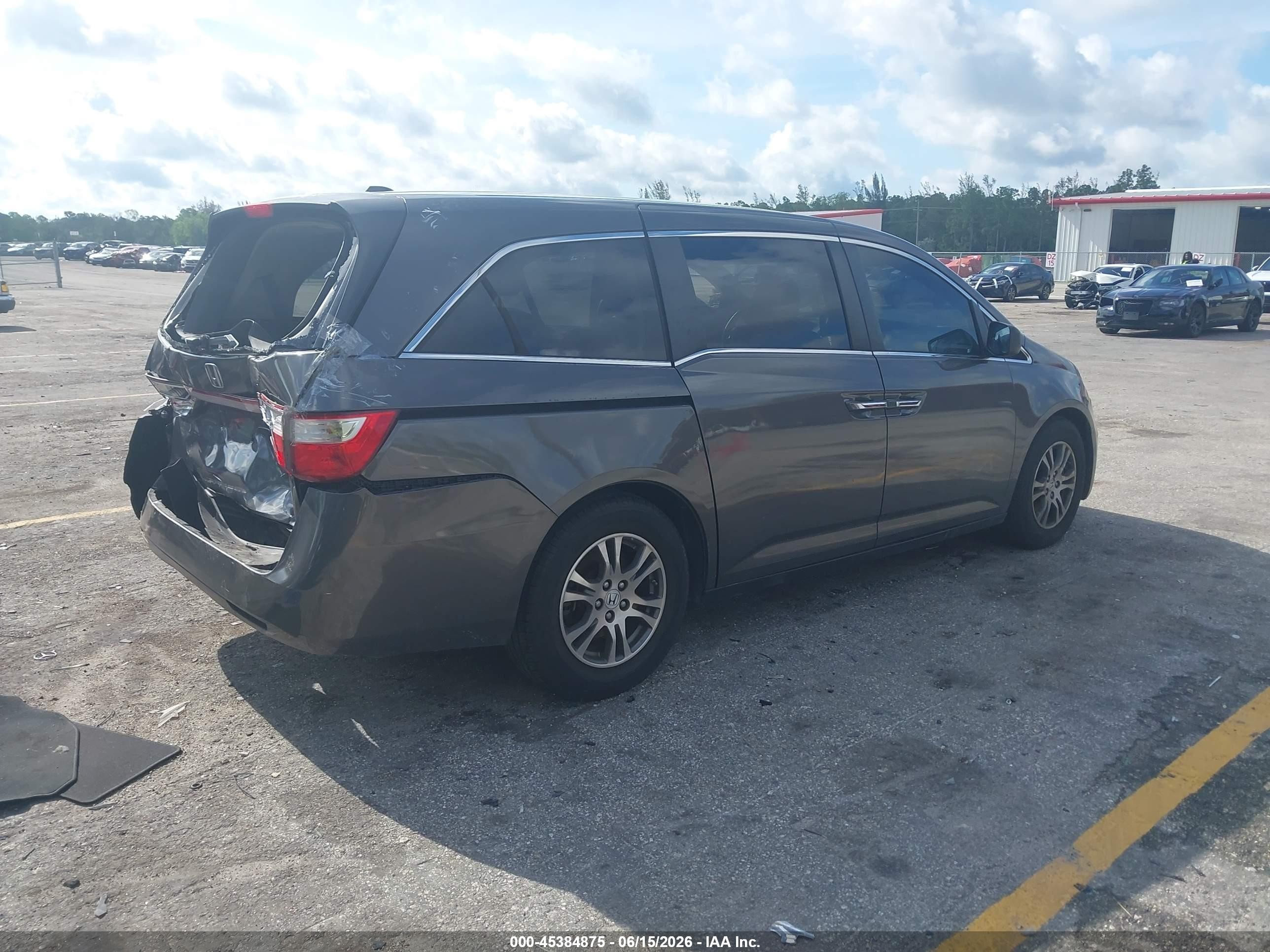 2013 Honda Odyssey Ex-l Brown vin: 5FNRL5H62DB091042