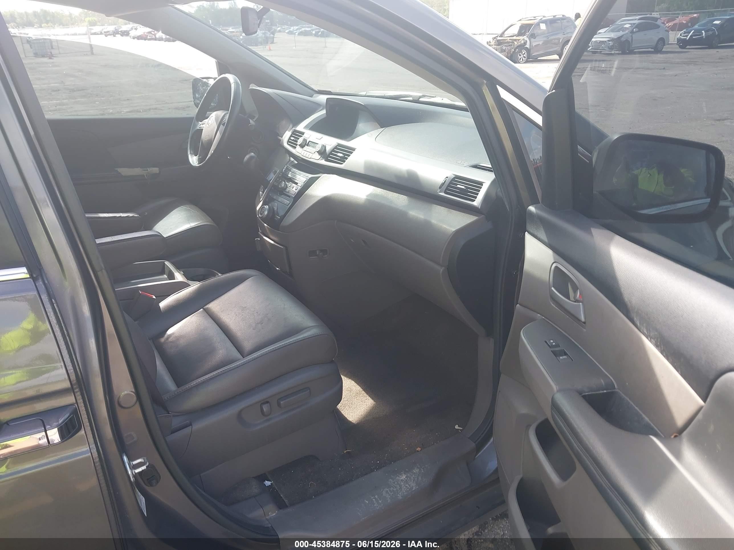 2013 Honda Odyssey Ex-l Brown vin: 5FNRL5H62DB091042