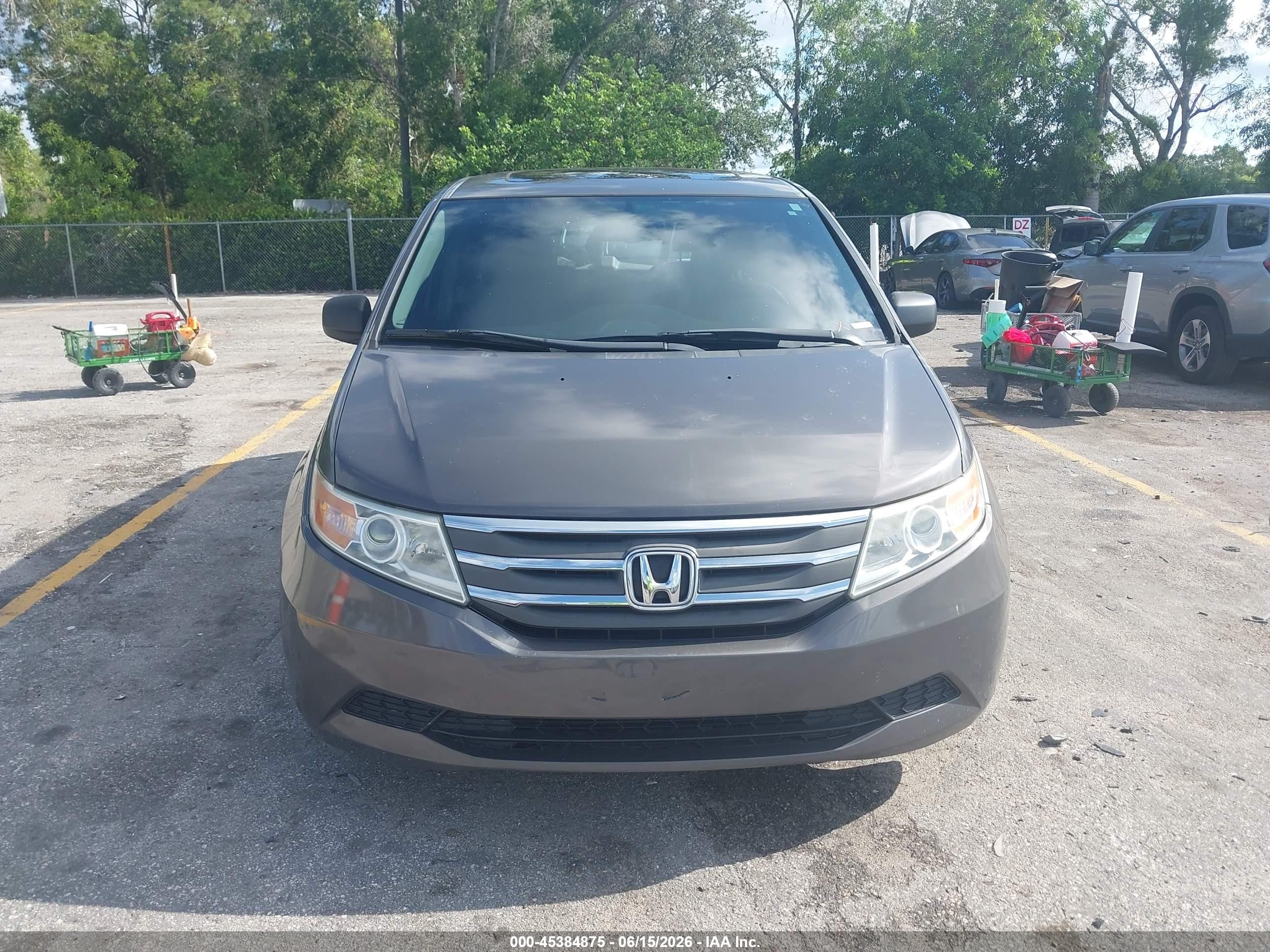 2013 Honda Odyssey Ex-l Brown vin: 5FNRL5H62DB091042