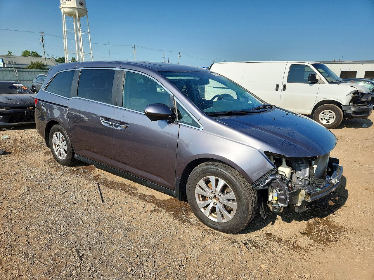 2014 Honda Odyssey Exl Silver vin: 5FNRL5H62EB009196