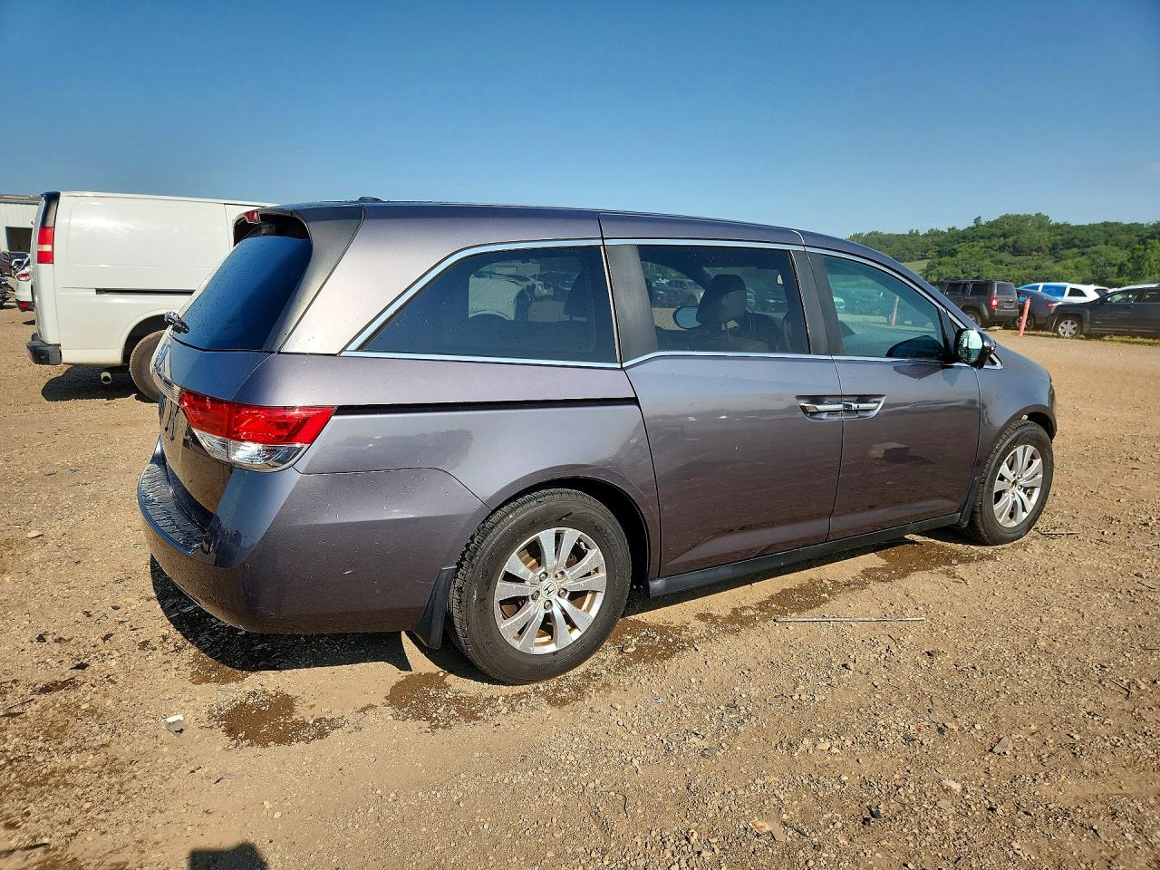 2014 Honda Odyssey Exl Silver vin: 5FNRL5H62EB009196