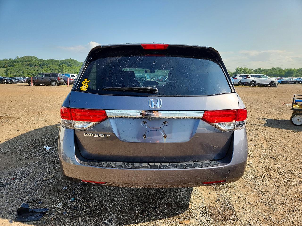 2014 Honda Odyssey Exl Silver vin: 5FNRL5H62EB009196