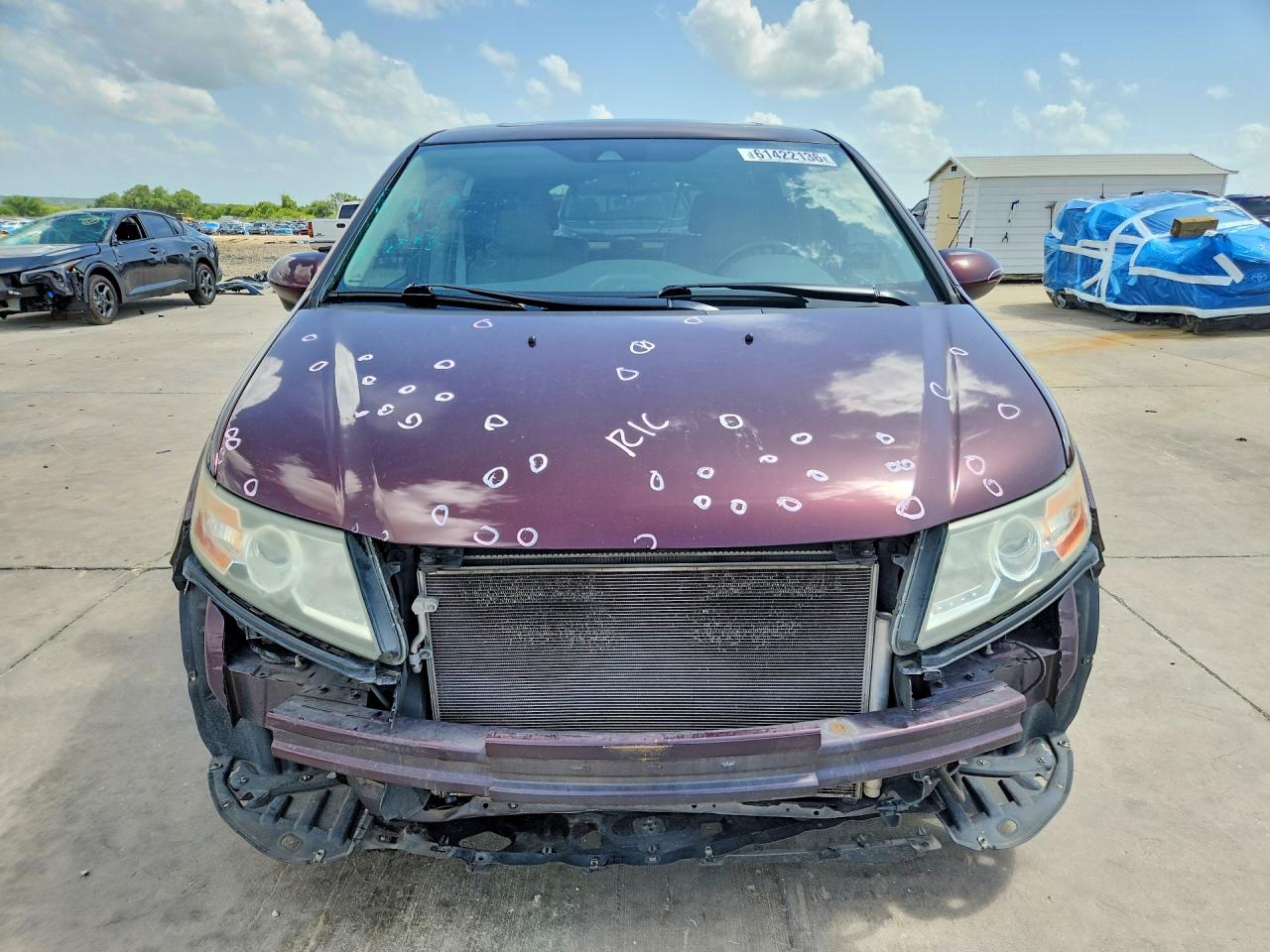 2014 Honda Odyssey Exl Maroon vin: 5FNRL5H62EB010784