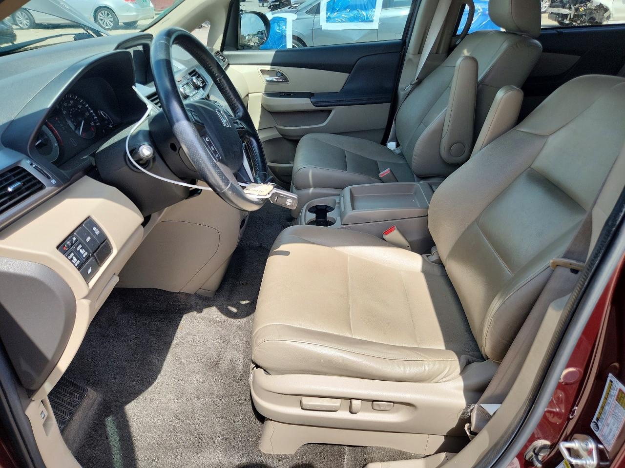 2014 Honda Odyssey Exl Maroon vin: 5FNRL5H62EB010784