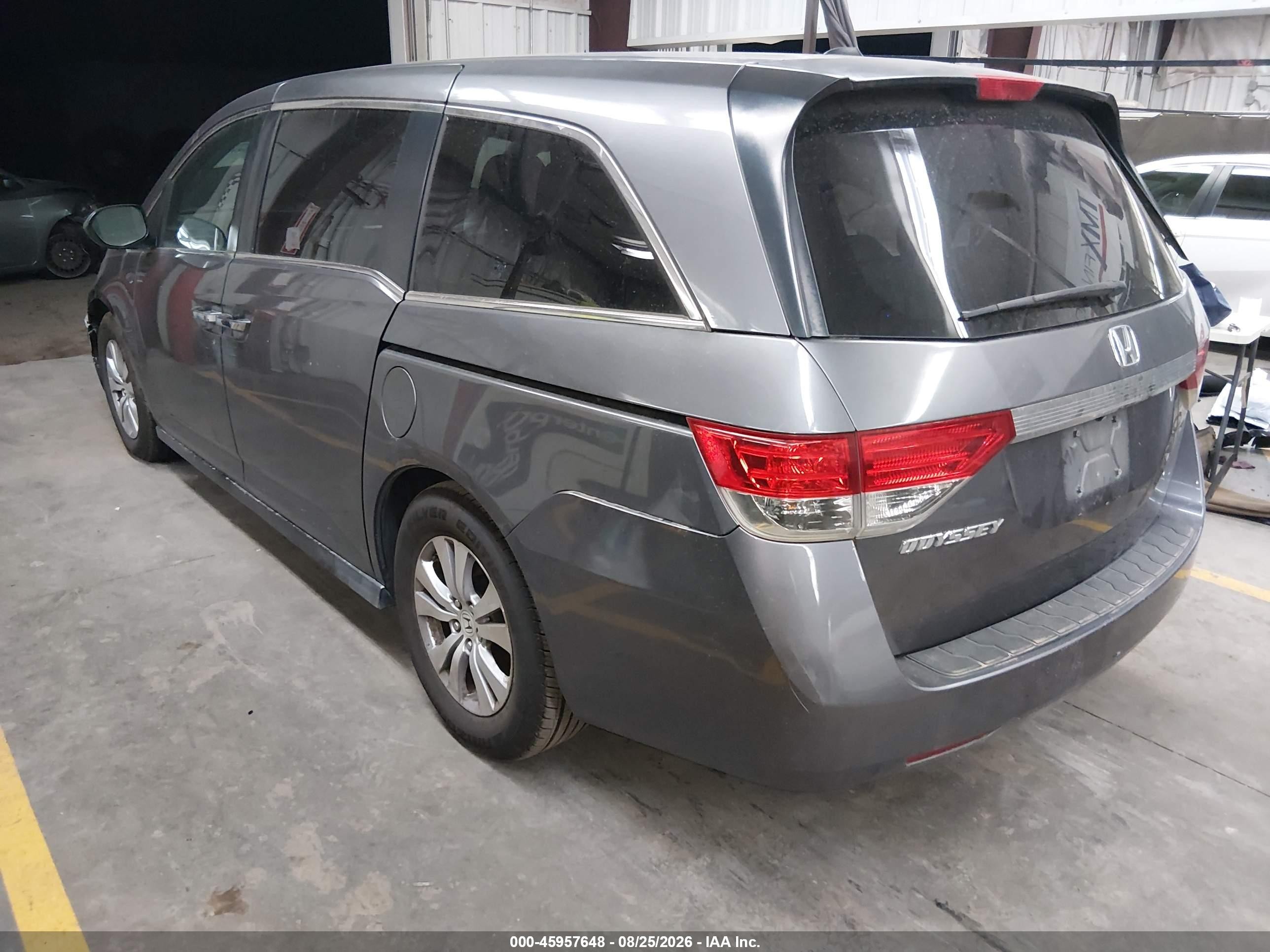 2014 Honda Odyssey Ex-l Gray vin: 5FNRL5H62EB011112