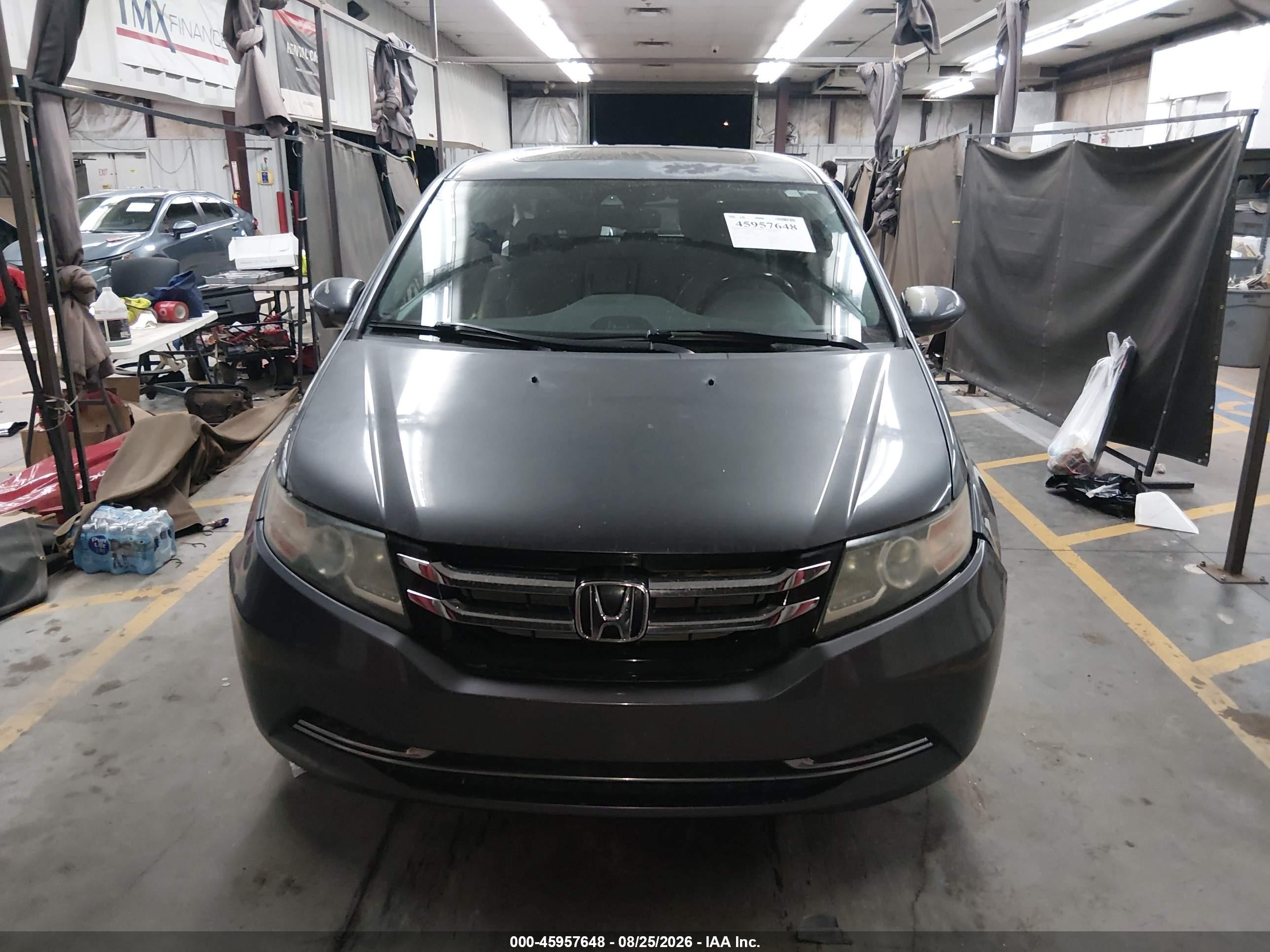 2014 Honda Odyssey Ex-l Gray vin: 5FNRL5H62EB011112