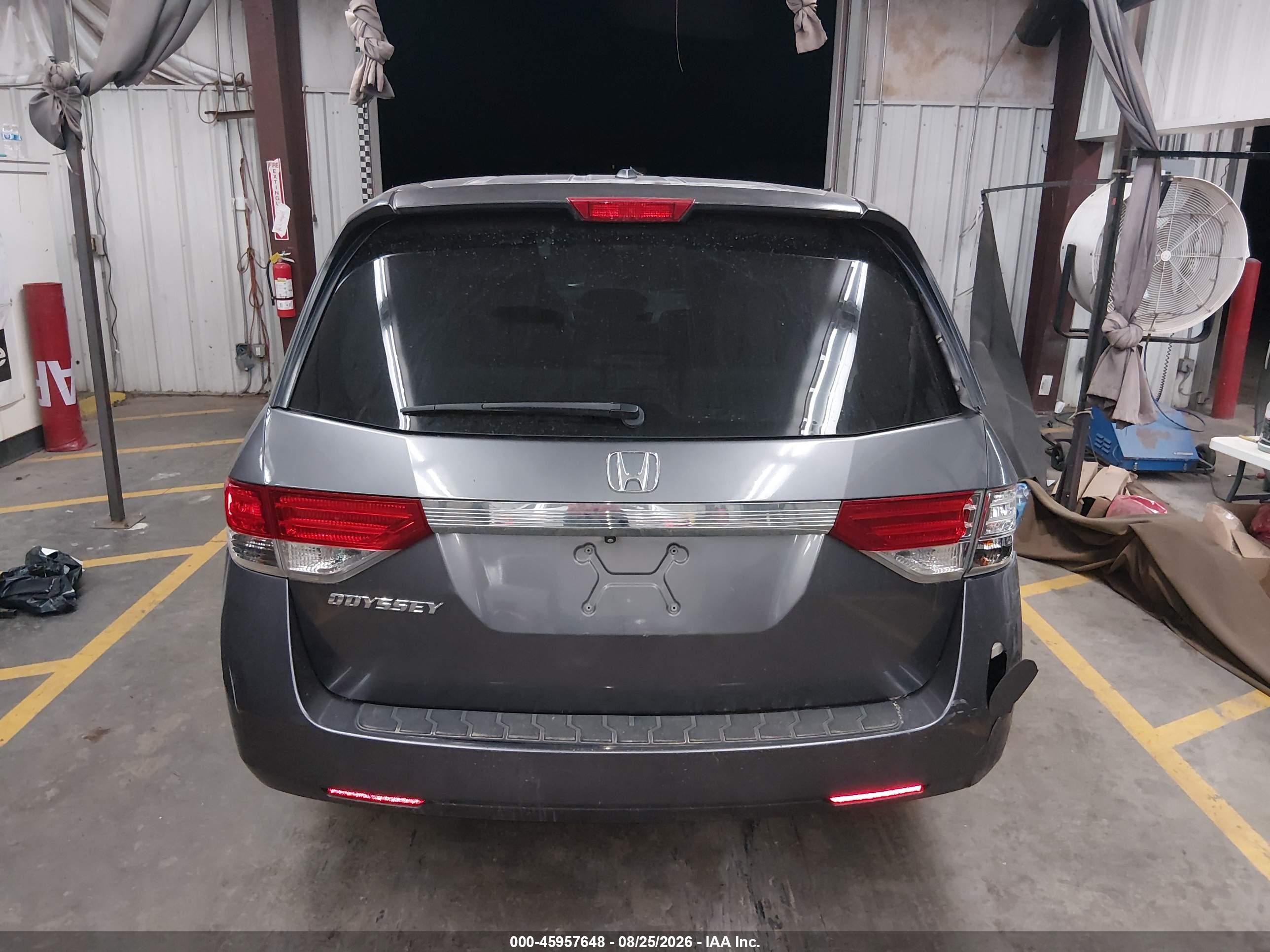 2014 Honda Odyssey Ex-l Gray vin: 5FNRL5H62EB011112