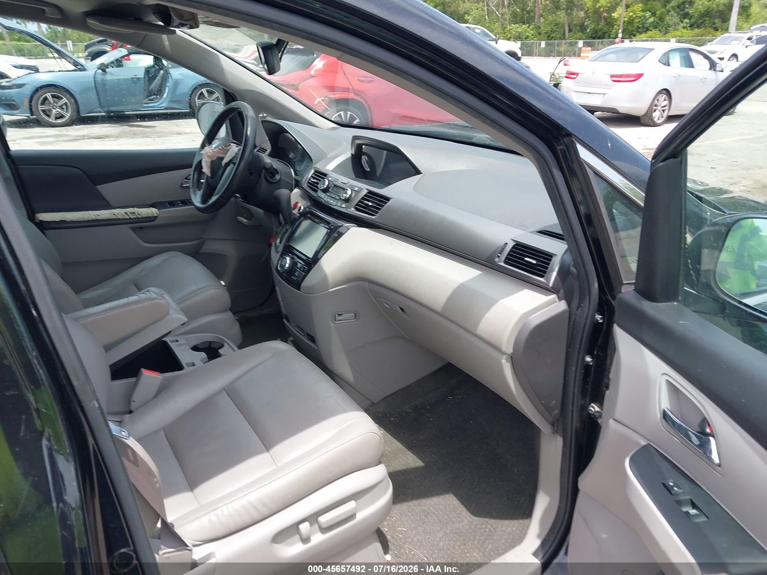2014 Honda Odyssey Ex-l Black vin: 5FNRL5H62EB011840