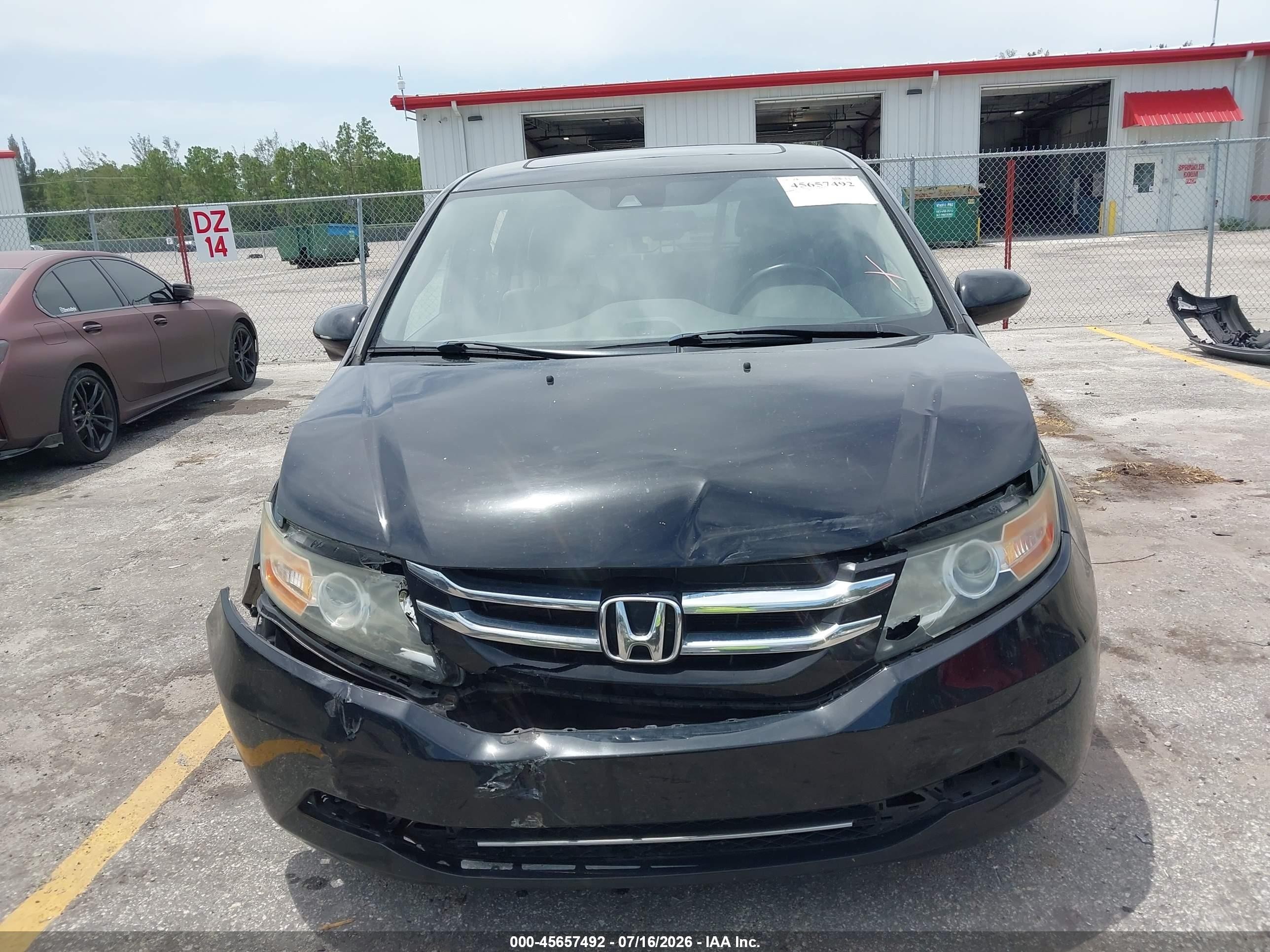 2014 Honda Odyssey Ex-l Black vin: 5FNRL5H62EB011840