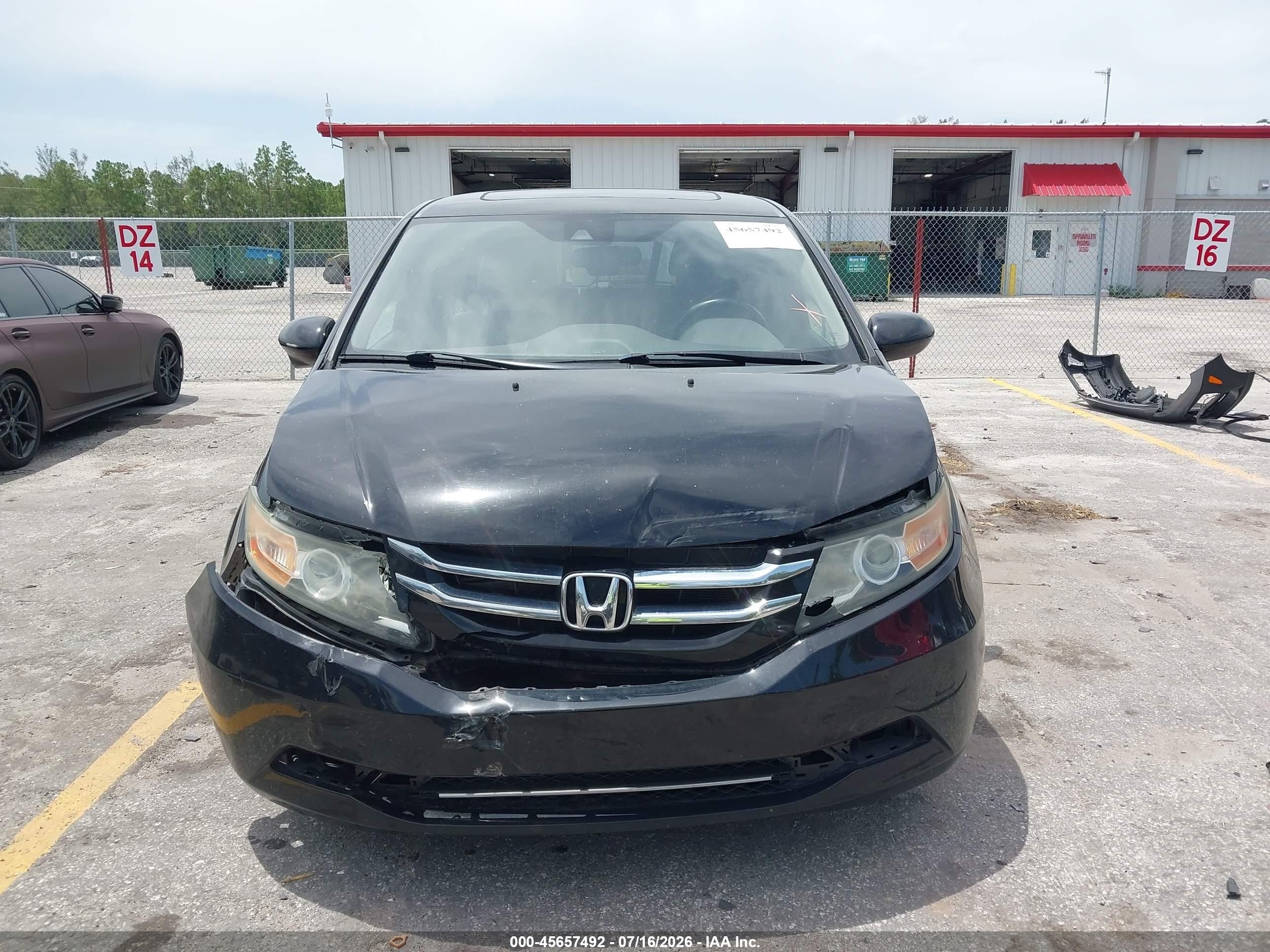 2014 Honda Odyssey Ex-l Black vin: 5FNRL5H62EB011840