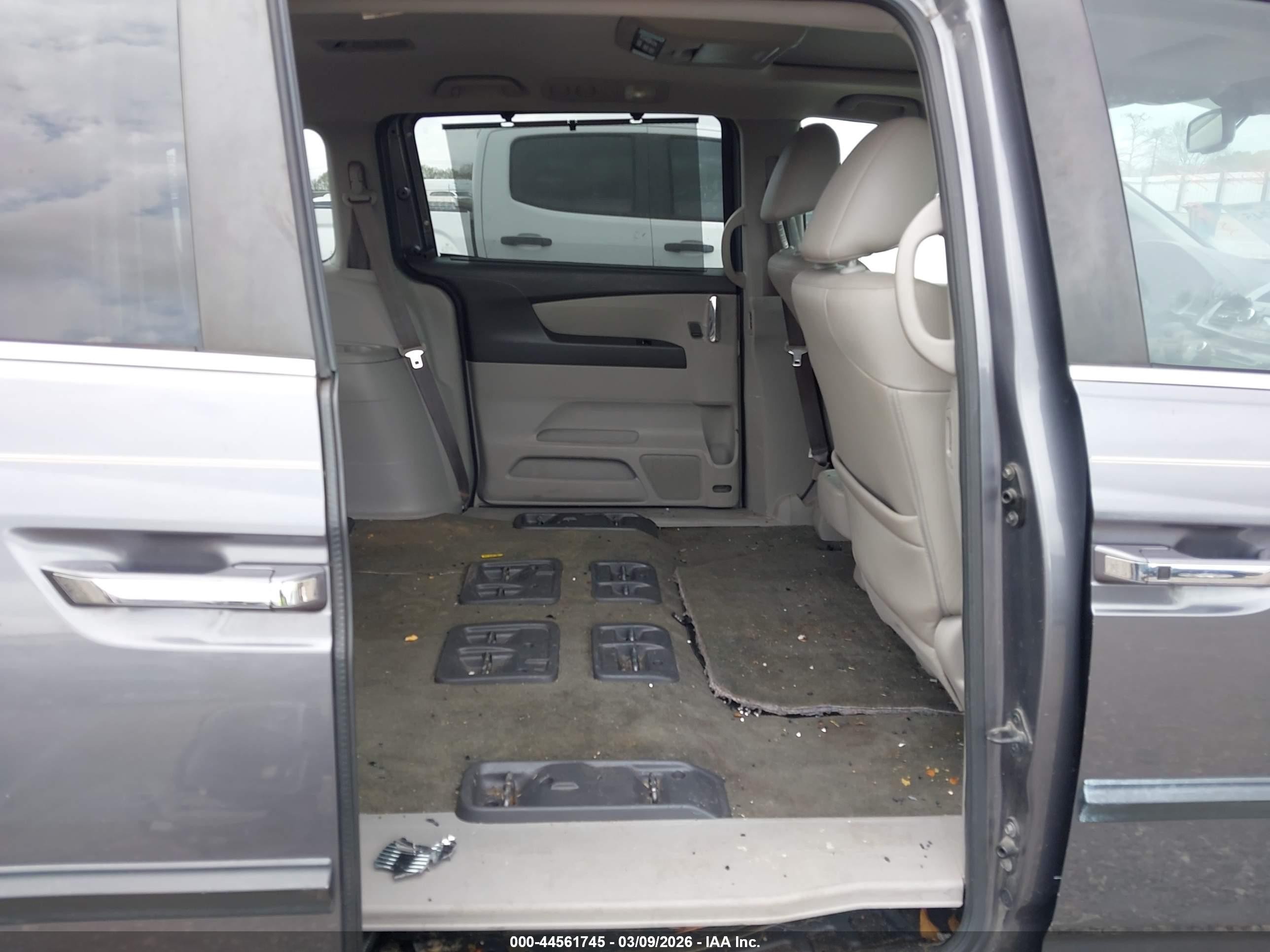 2014 Honda Odyssey Ex-l Gray vin: 5FNRL5H62EB028413