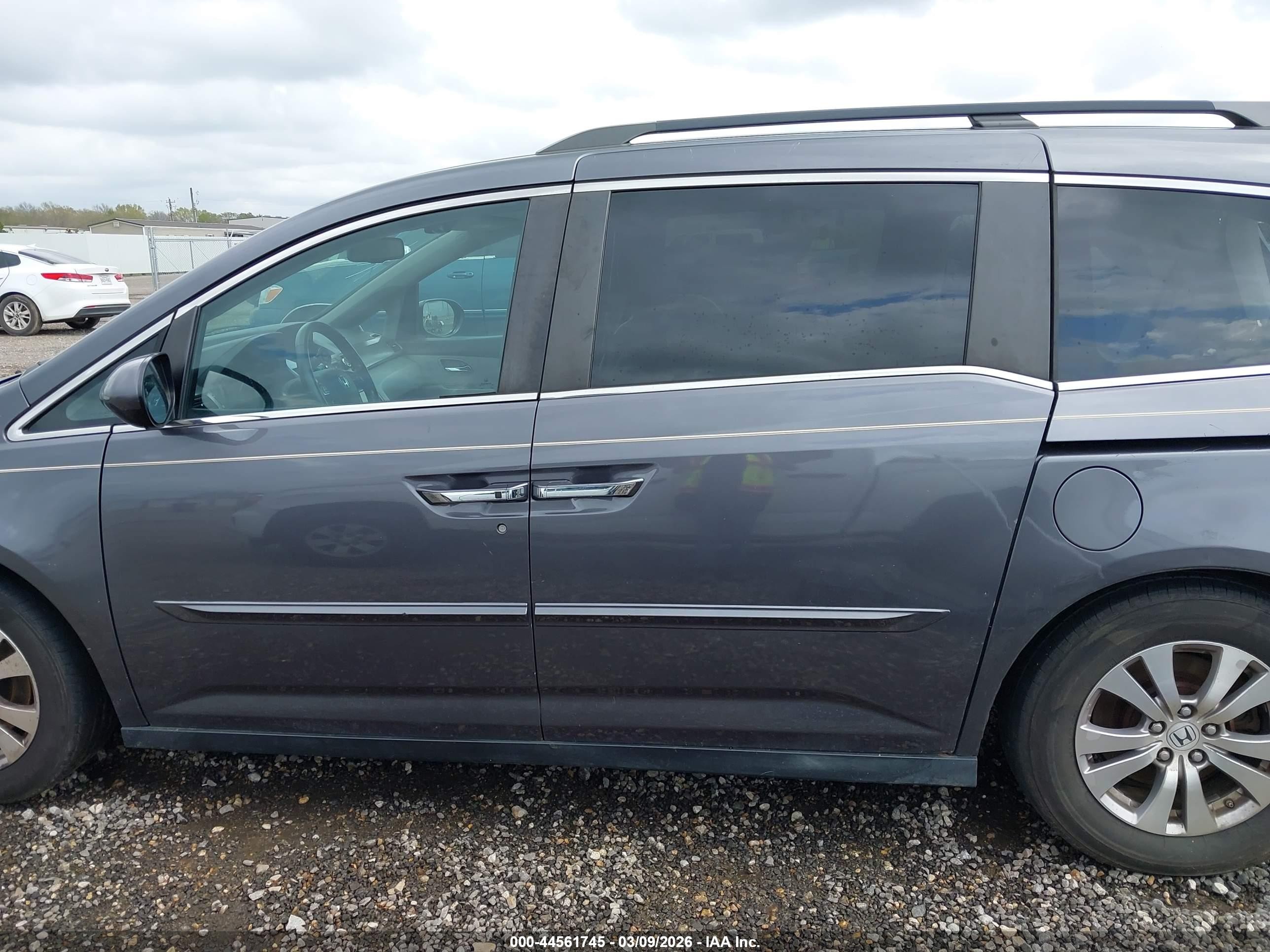 2014 Honda Odyssey Ex-l Gray vin: 5FNRL5H62EB028413