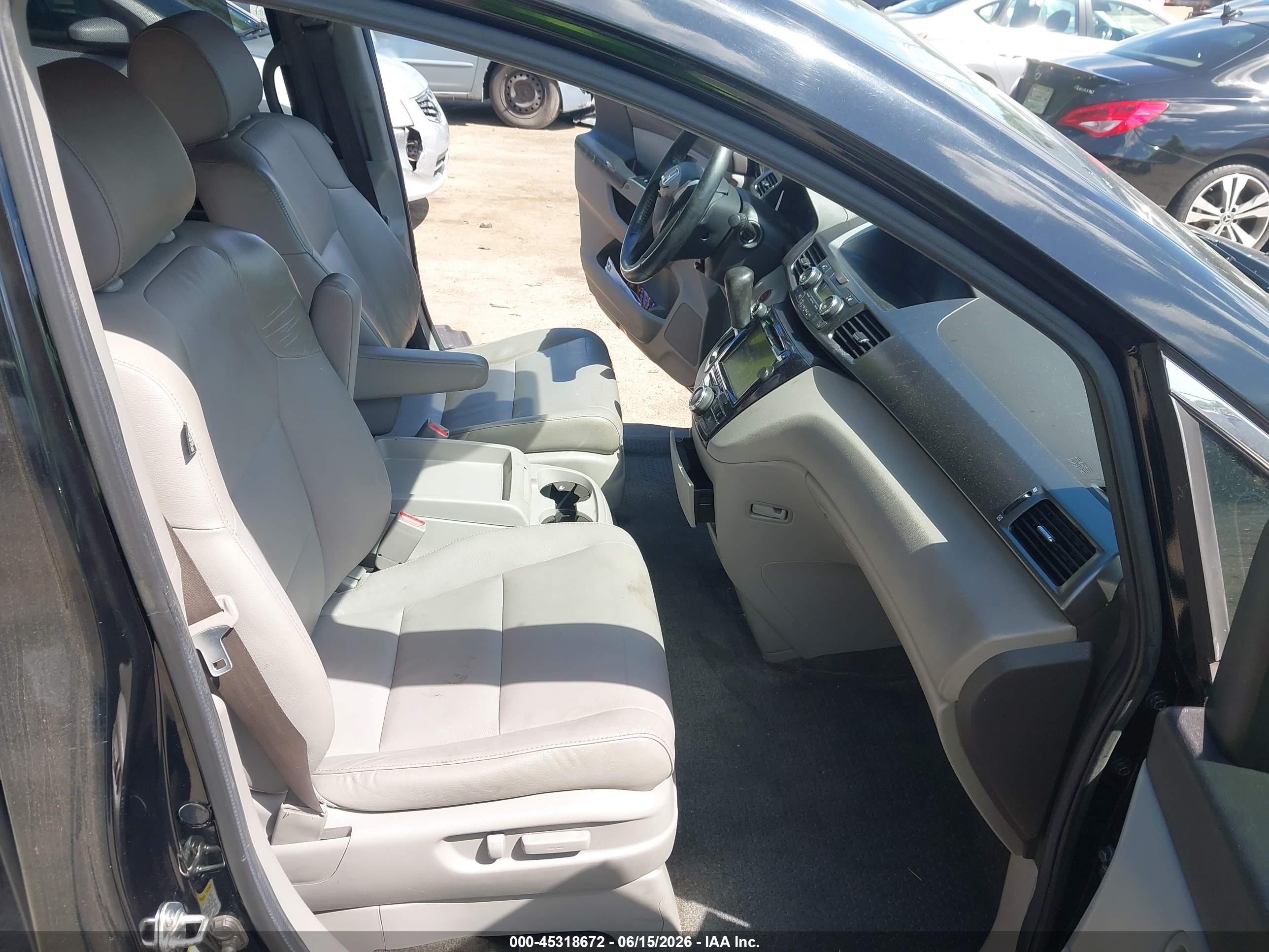 2014 Honda Odyssey Ex-l Black vin: 5FNRL5H62EB038780