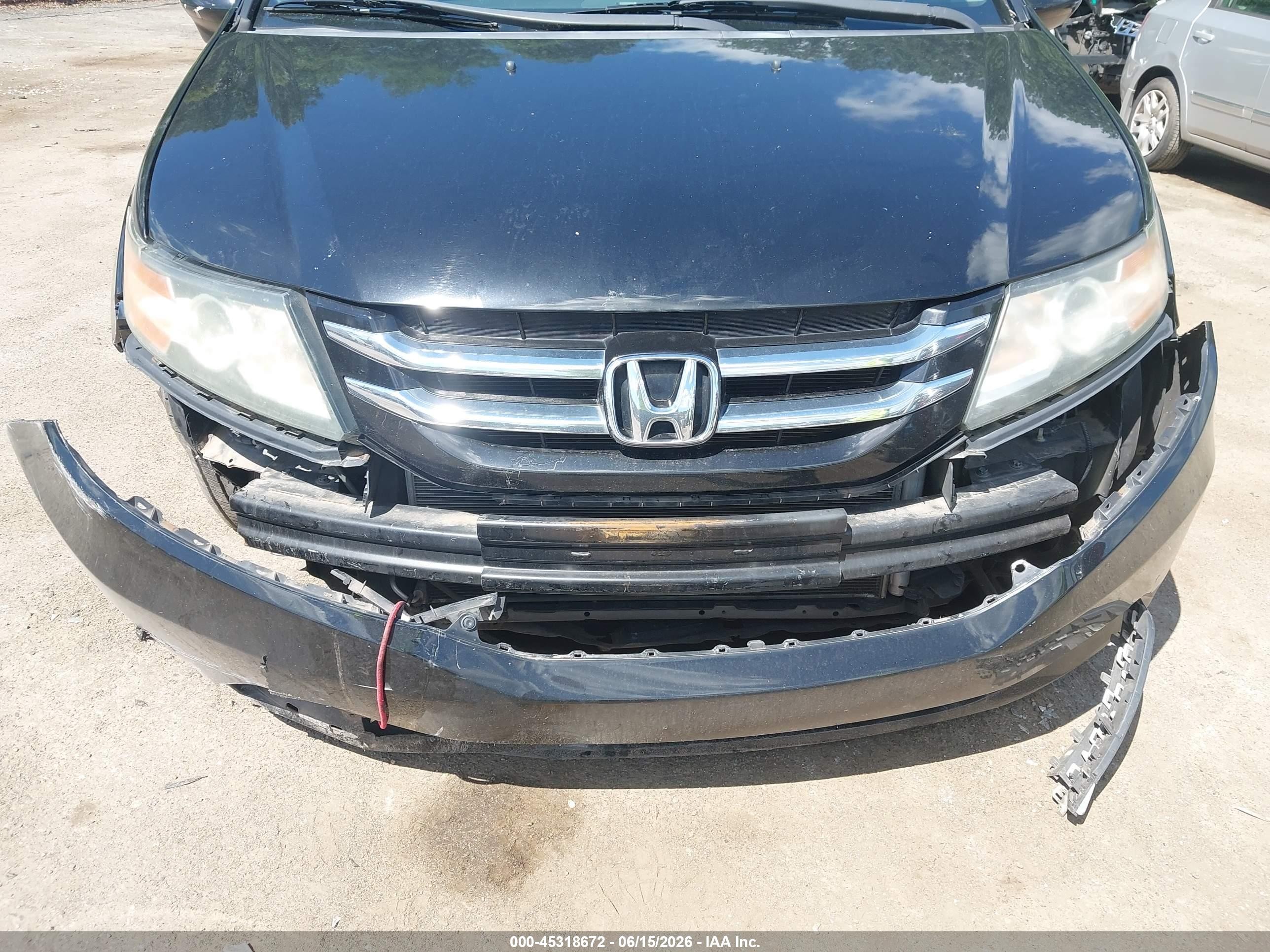2014 Honda Odyssey Ex-l Black vin: 5FNRL5H62EB038780