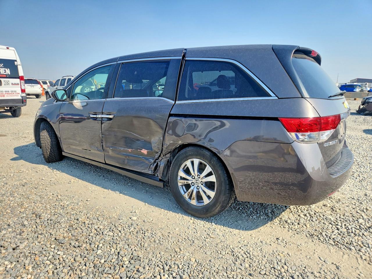 2014 Honda Odyssey Exl Gray vin: 5FNRL5H62EB048158