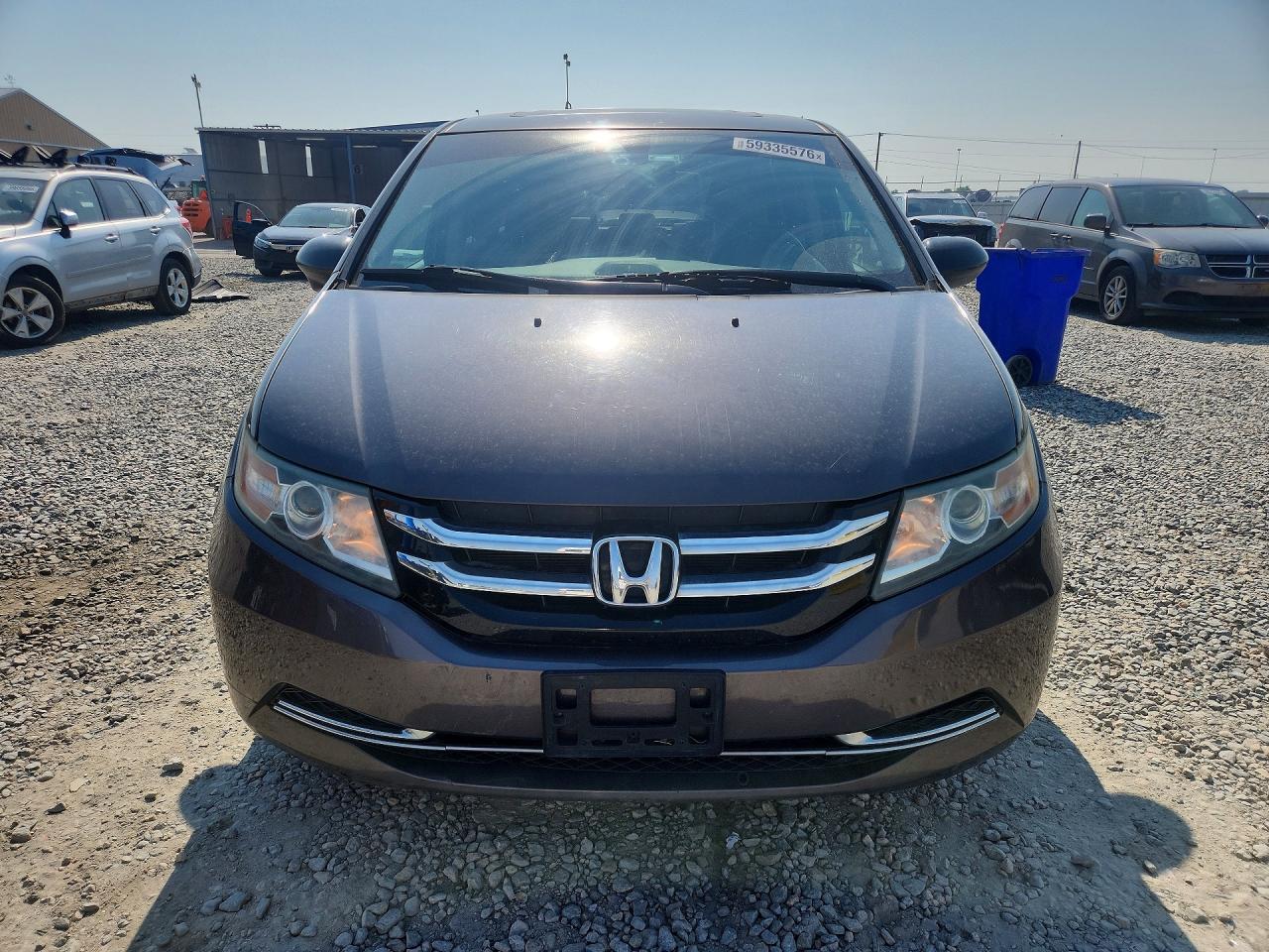 2014 Honda Odyssey Exl Gray vin: 5FNRL5H62EB048158