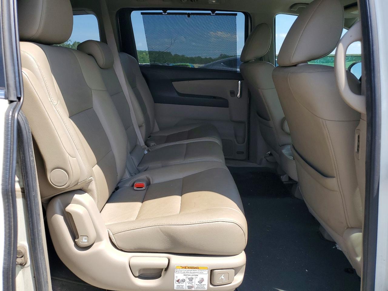 2014 Honda Odyssey Exl White vin: 5FNRL5H62EB051223