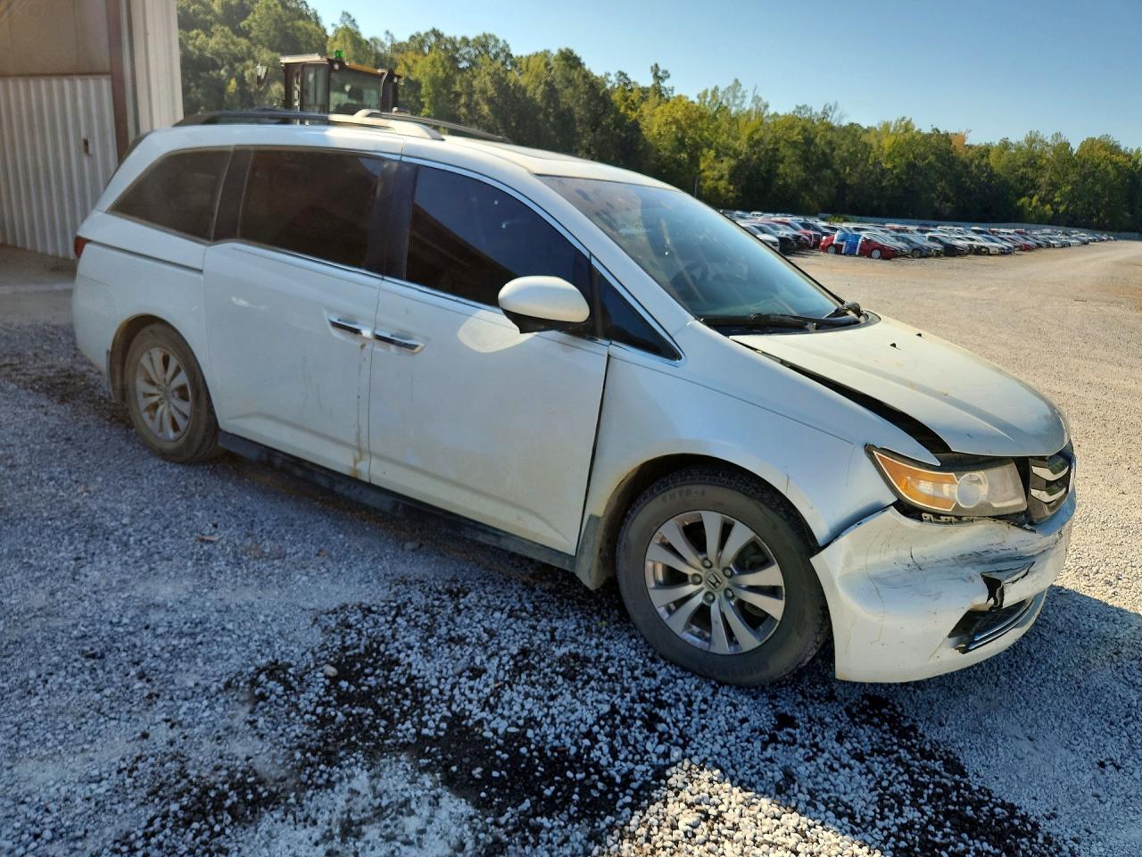 2014 Honda Odyssey Exl White vin: 5FNRL5H62EB051240