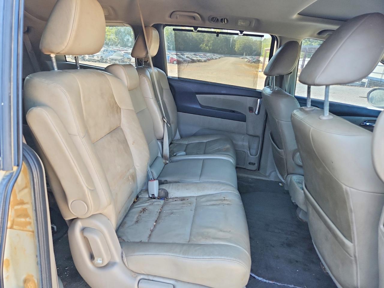 2014 Honda Odyssey Exl White vin: 5FNRL5H62EB051240