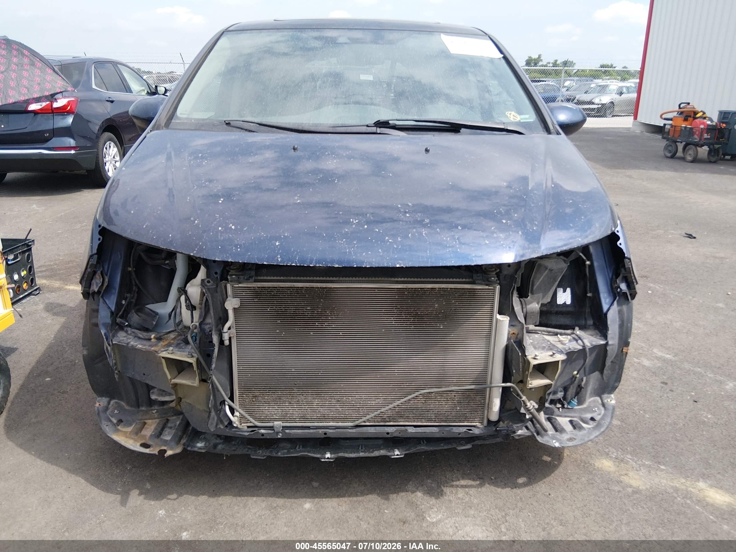 2014 Honda Odyssey Ex-l Blue vin: 5FNRL5H62EB051481