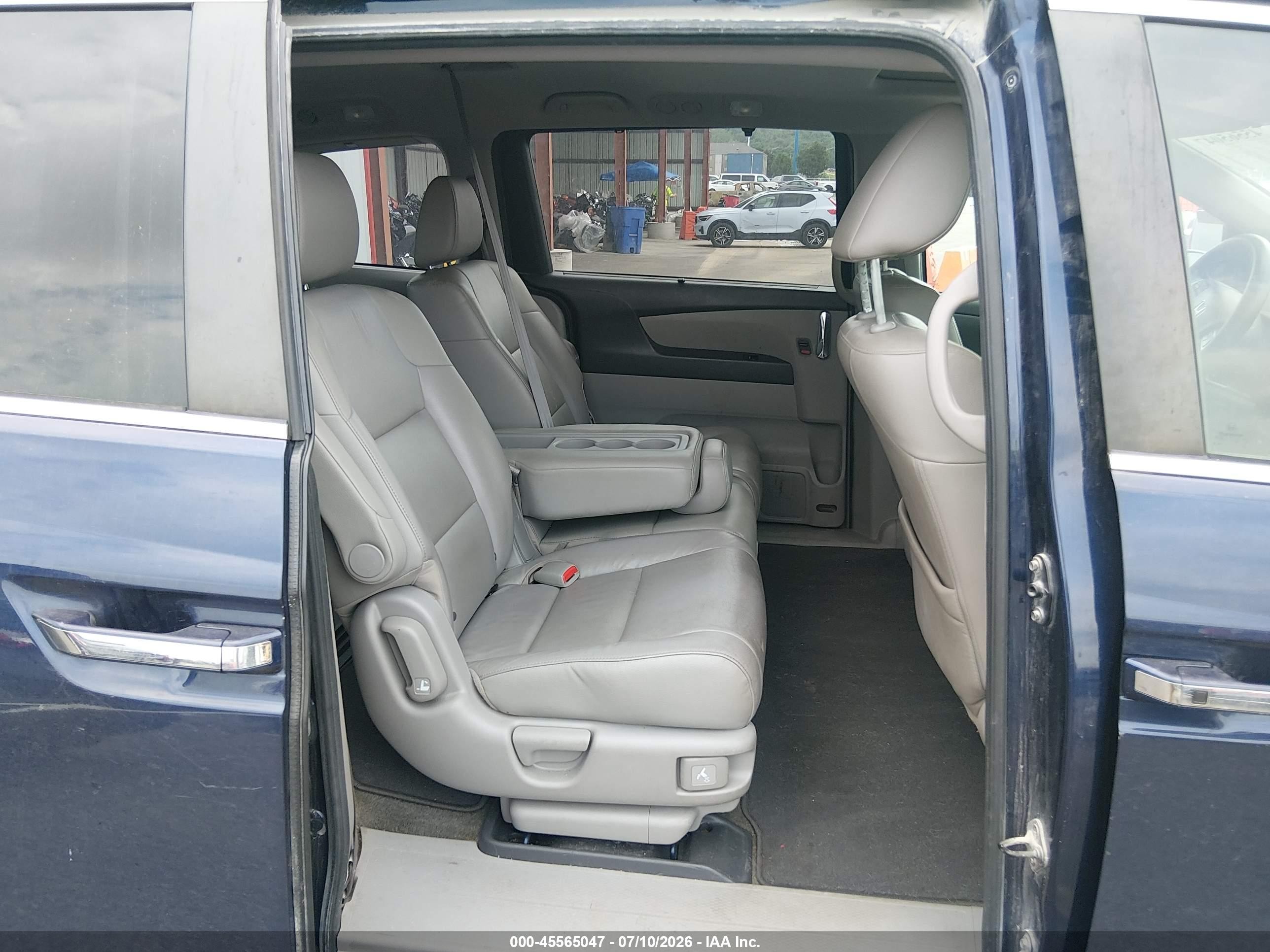 2014 Honda Odyssey Ex-l Blue vin: 5FNRL5H62EB051481