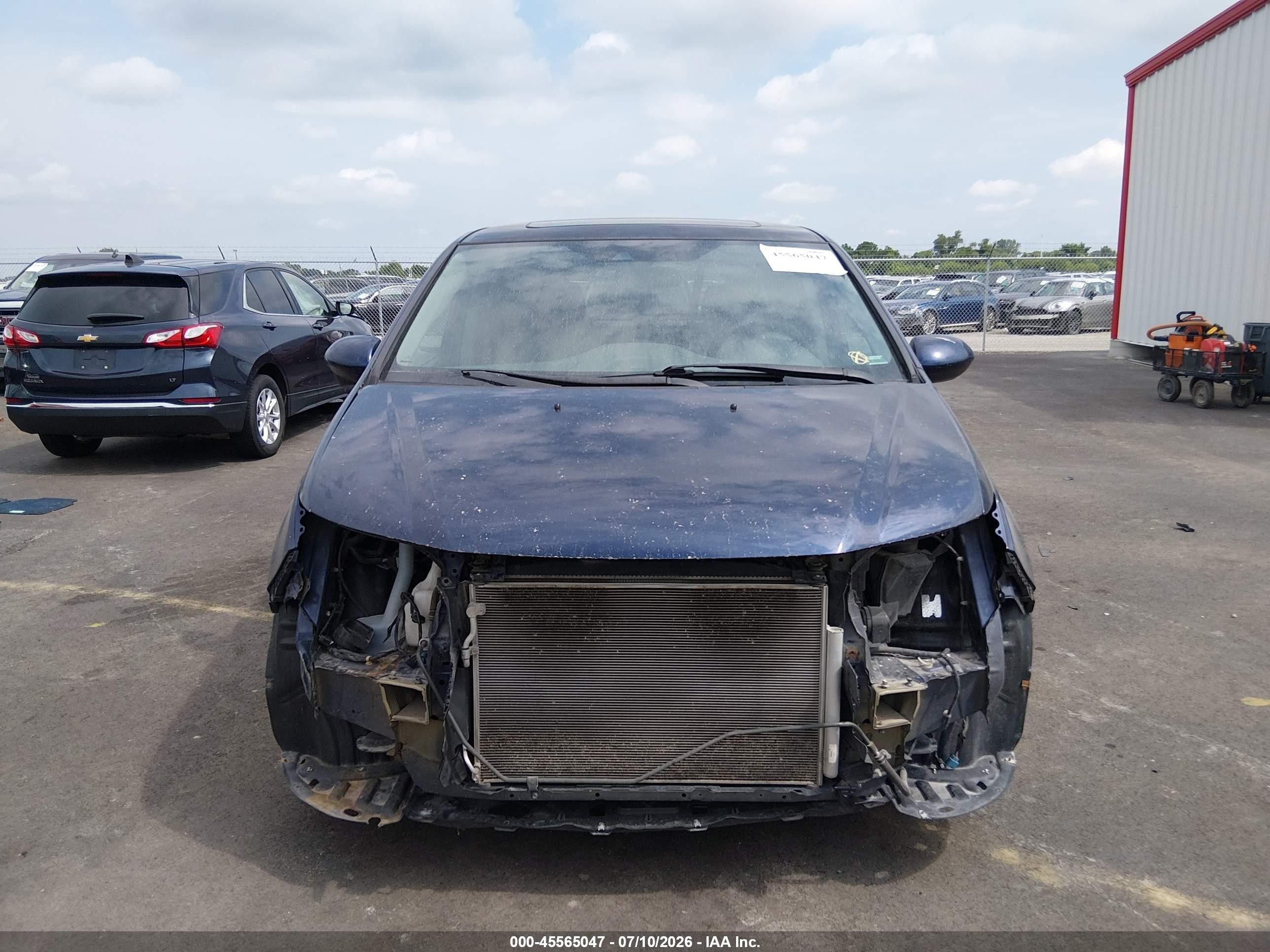 2014 Honda Odyssey Ex-l Blue vin: 5FNRL5H62EB051481