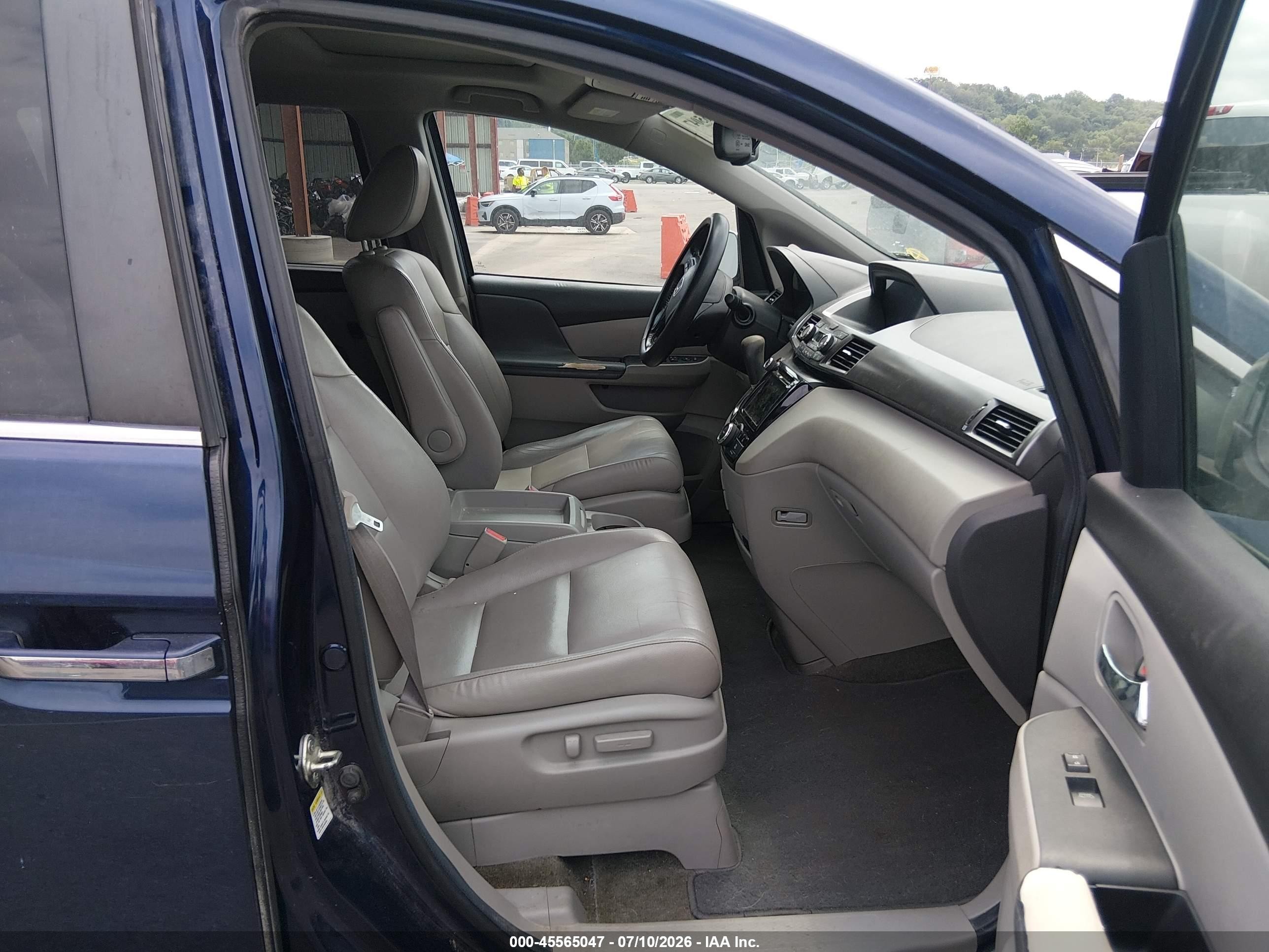 2014 Honda Odyssey Ex-l Blue vin: 5FNRL5H62EB051481