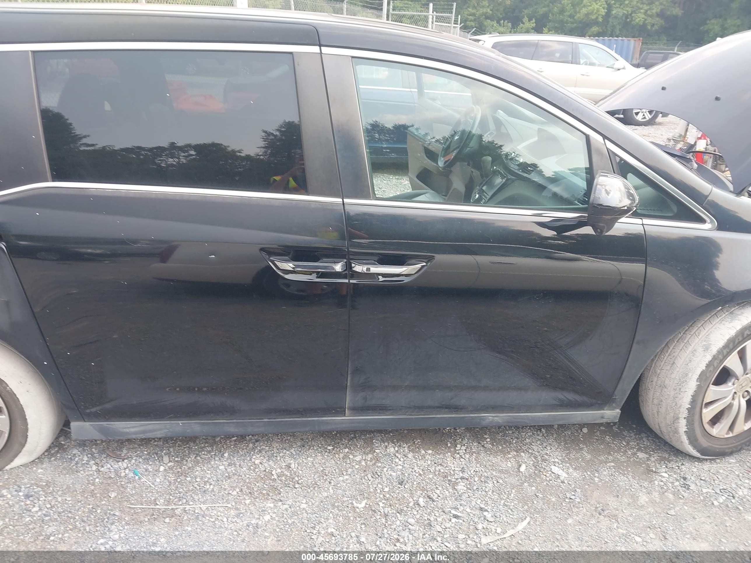 2014 Honda Odyssey Ex-l Black vin: 5FNRL5H62EB055384