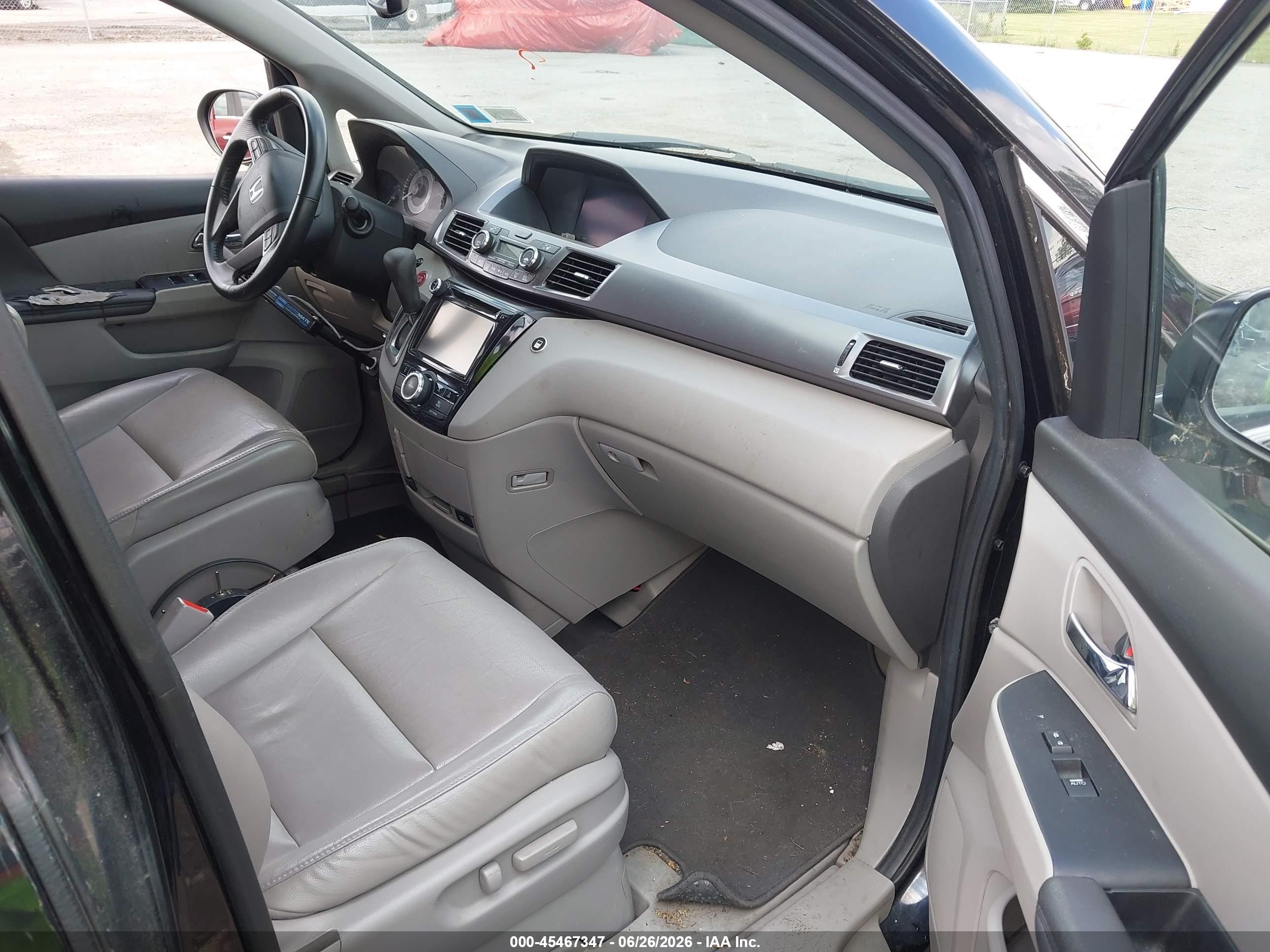 2014 Honda Odyssey Ex-l Black vin: 5FNRL5H62EB056082