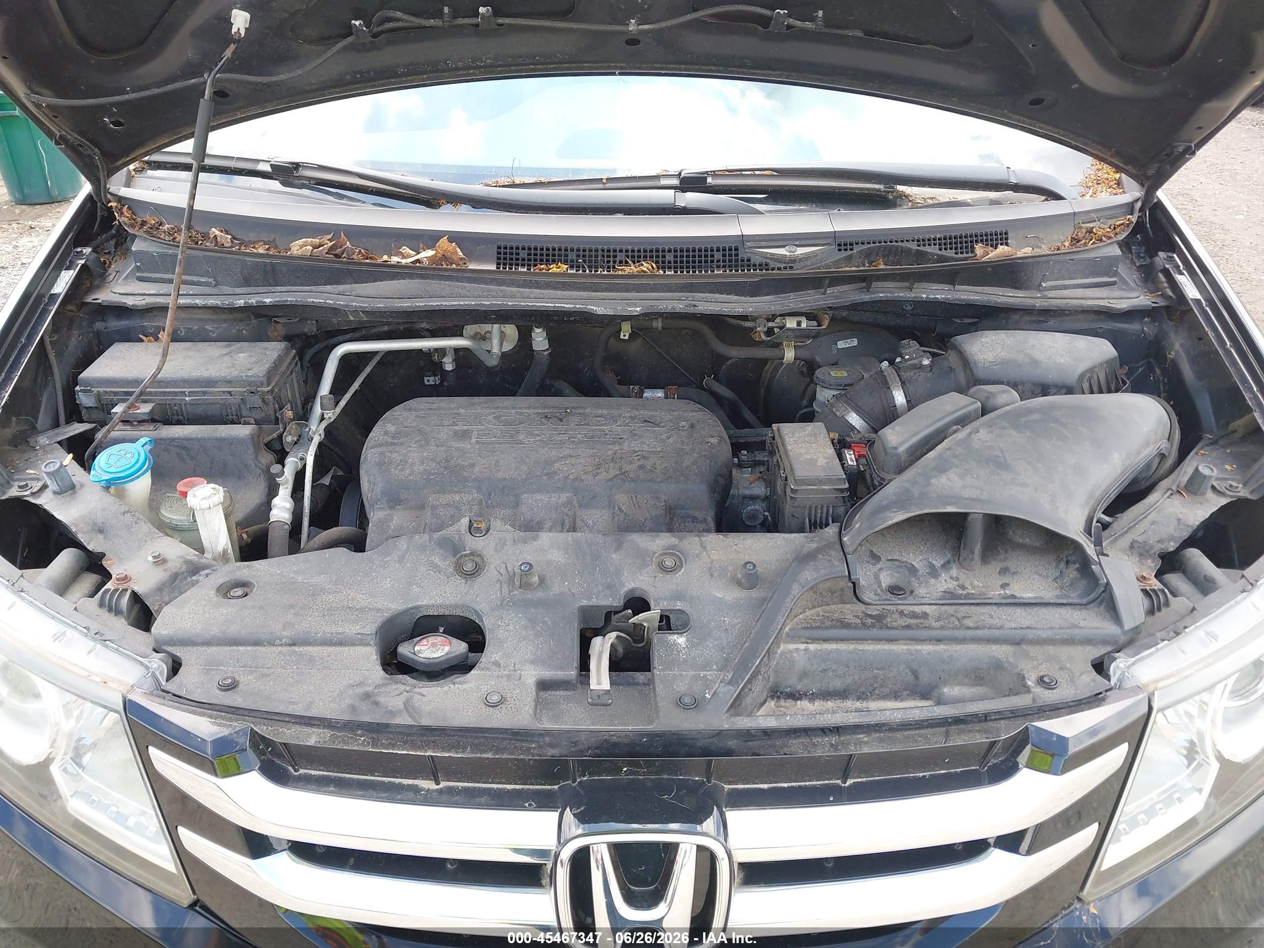 2014 Honda Odyssey Ex-l Black vin: 5FNRL5H62EB056082