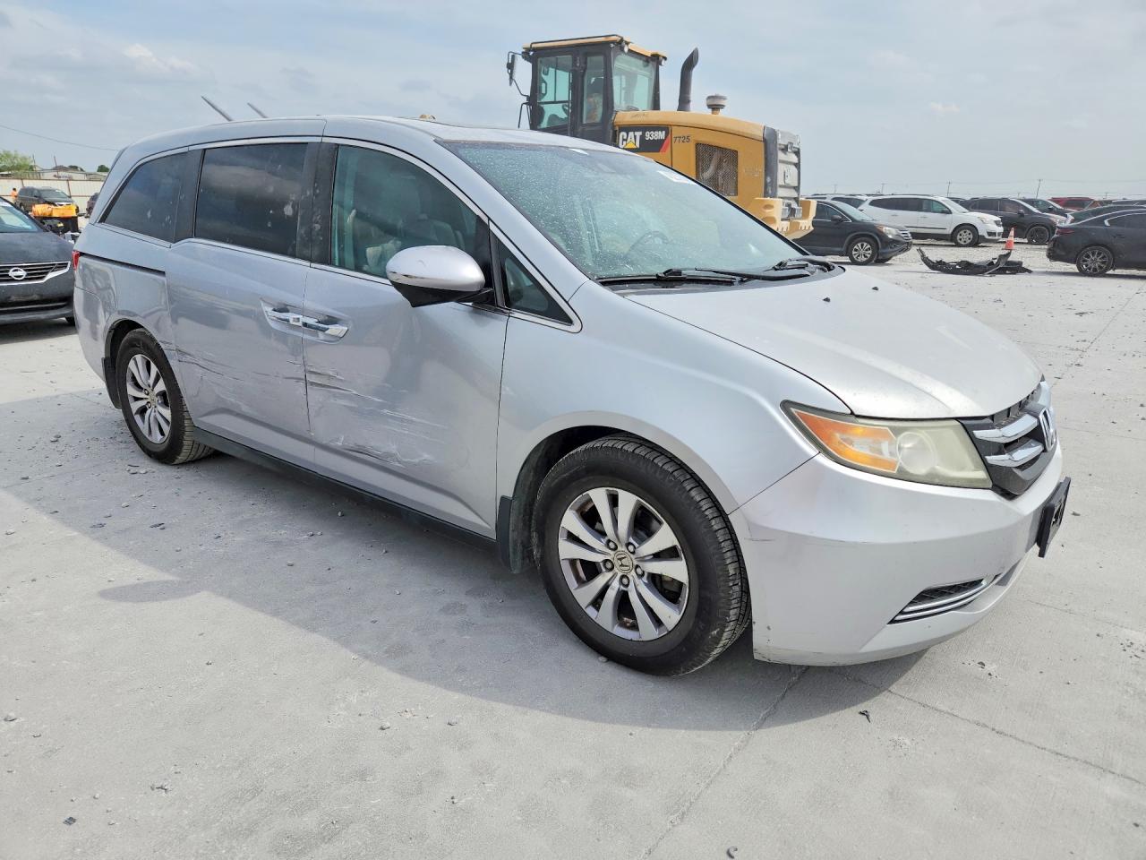 2014 Honda Odyssey Exl Silver vin: 5FNRL5H62EB057555